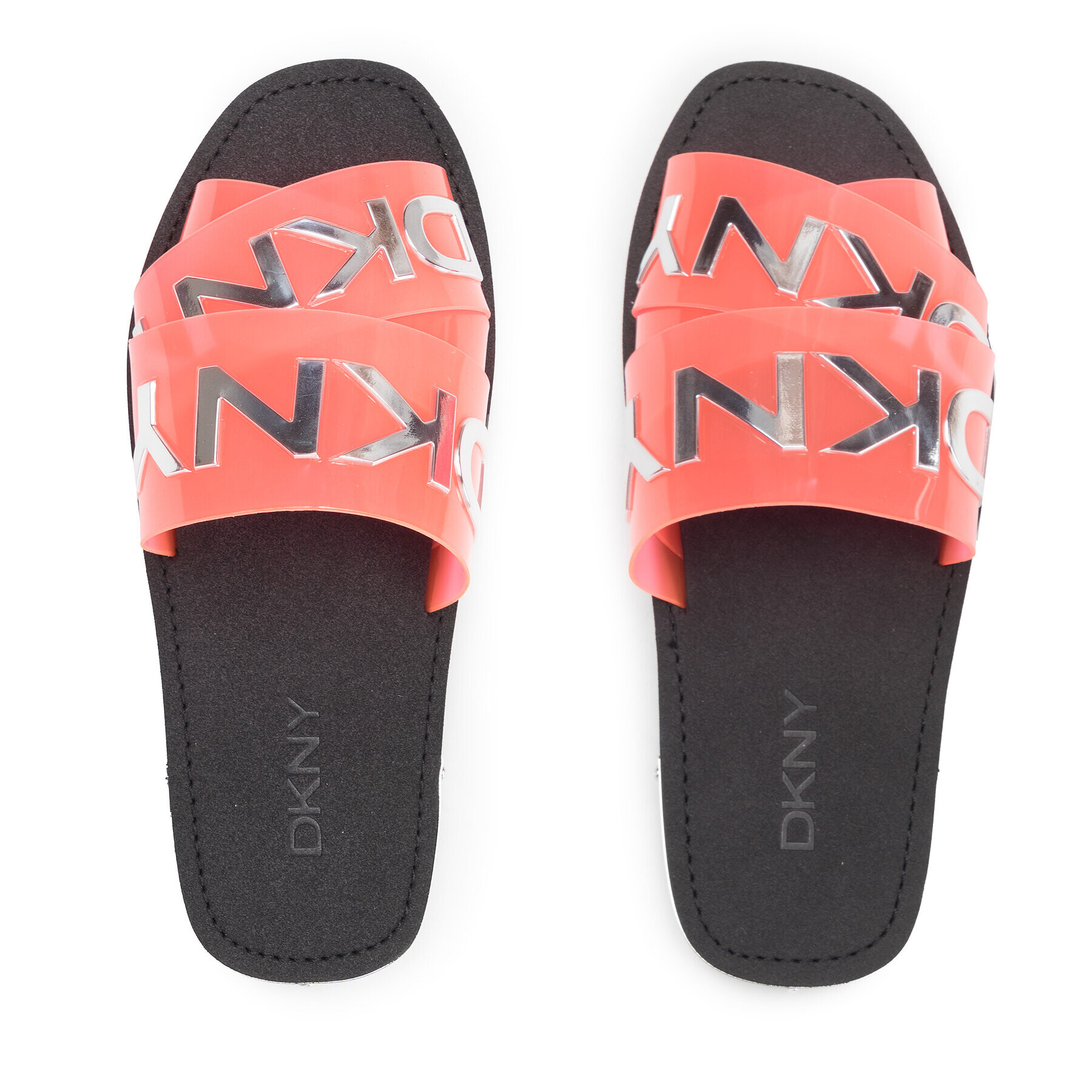 DKNY Nazouváky Idalie Logo- Flat S K4121794 Růžová - Pepit.cz