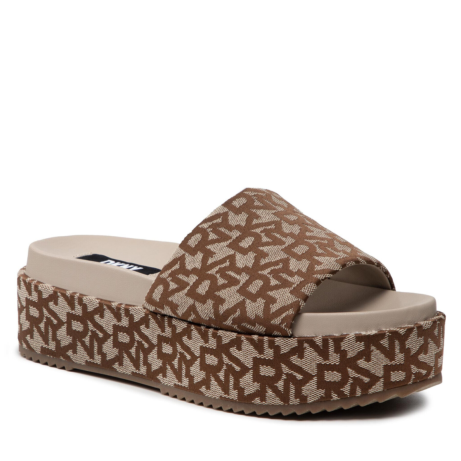 DKNY Nazouváky Platform Slide K4161794 Hnědá - Pepit.cz