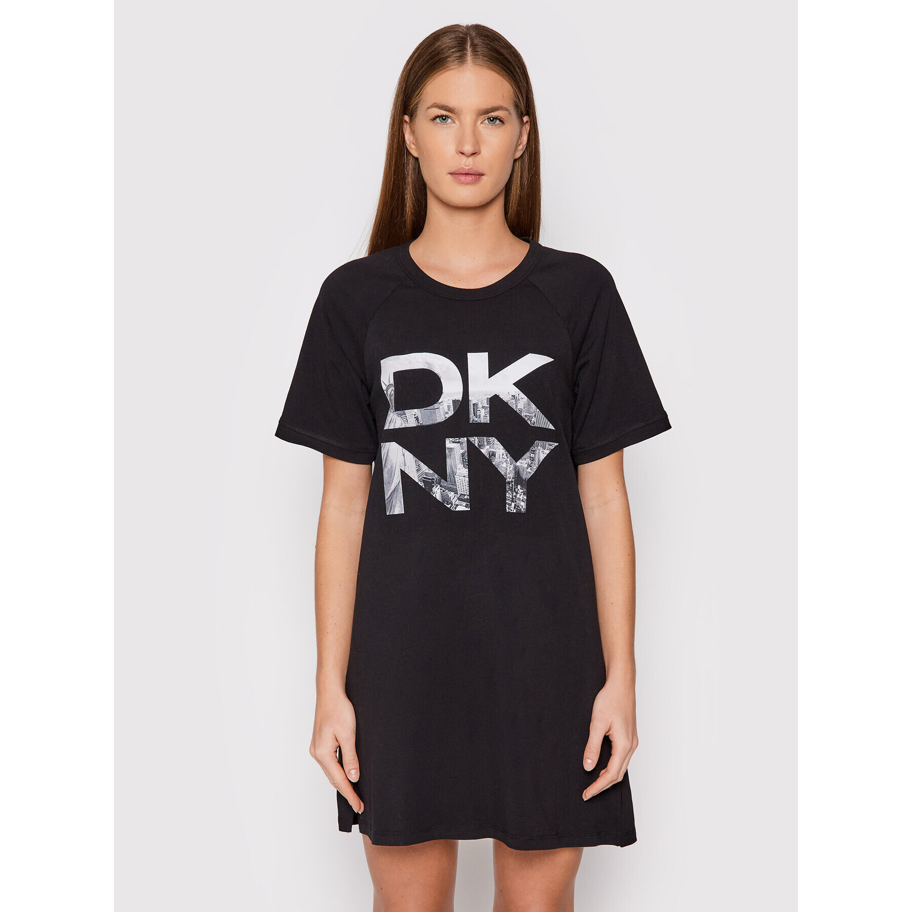 DKNY Noční košile YI2322489 Černá Regular Fit - Pepit.cz