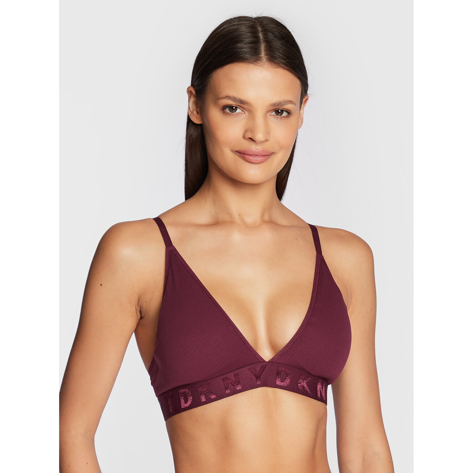 DKNY Podprsenka Bralette DK4026 Bordó - Pepit.cz