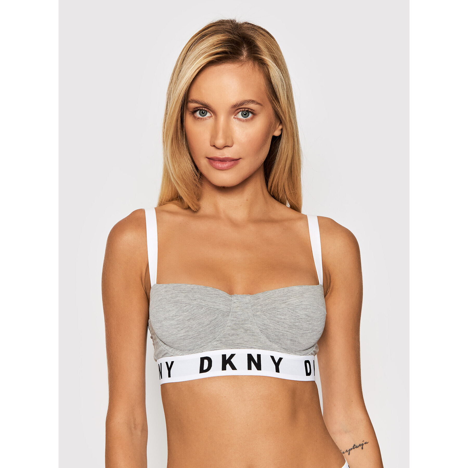 DKNY Podprsenka s kosticemi DK4521 Šedá - Pepit.cz