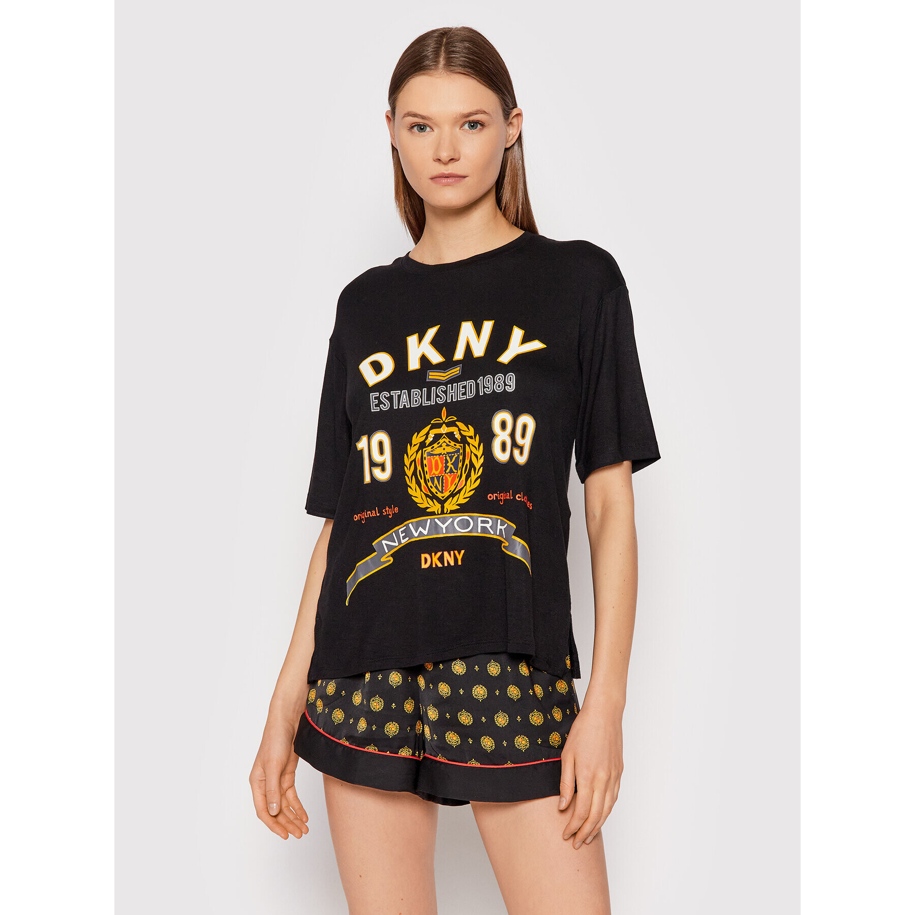 DKNY Pyžamo YI2822486 Černá - Pepit.cz