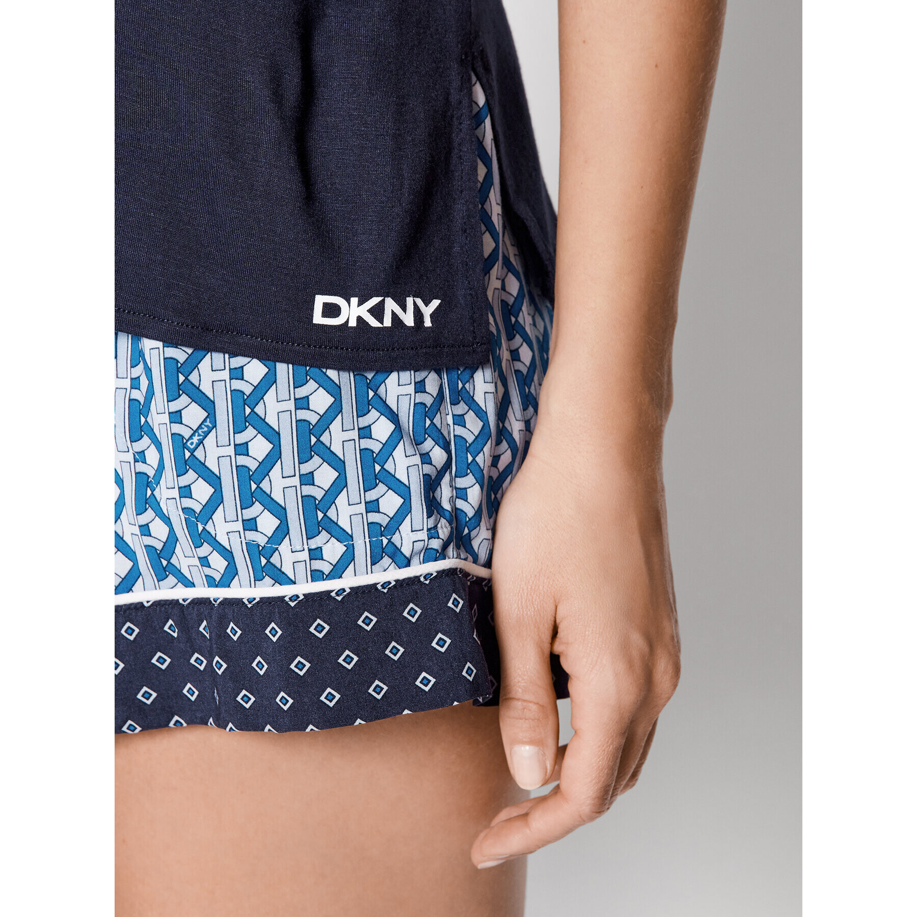 DKNY Pyžamo YI2822532 Tmavomodrá Regular Fit - Pepit.cz