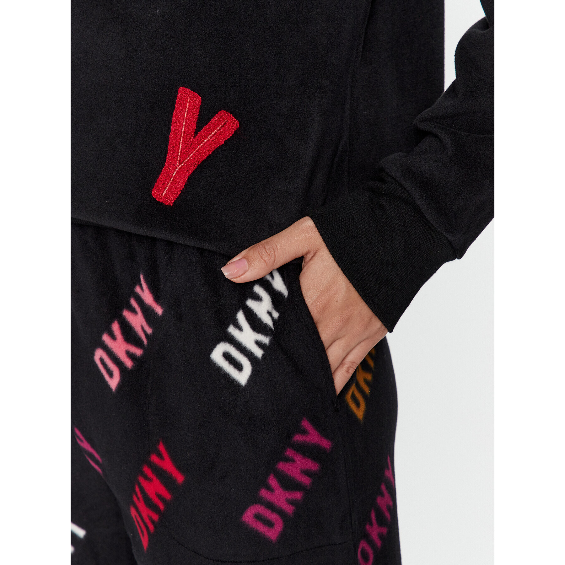 DKNY Pyžamo YI2822686F Černá Regular Fit - Pepit.cz