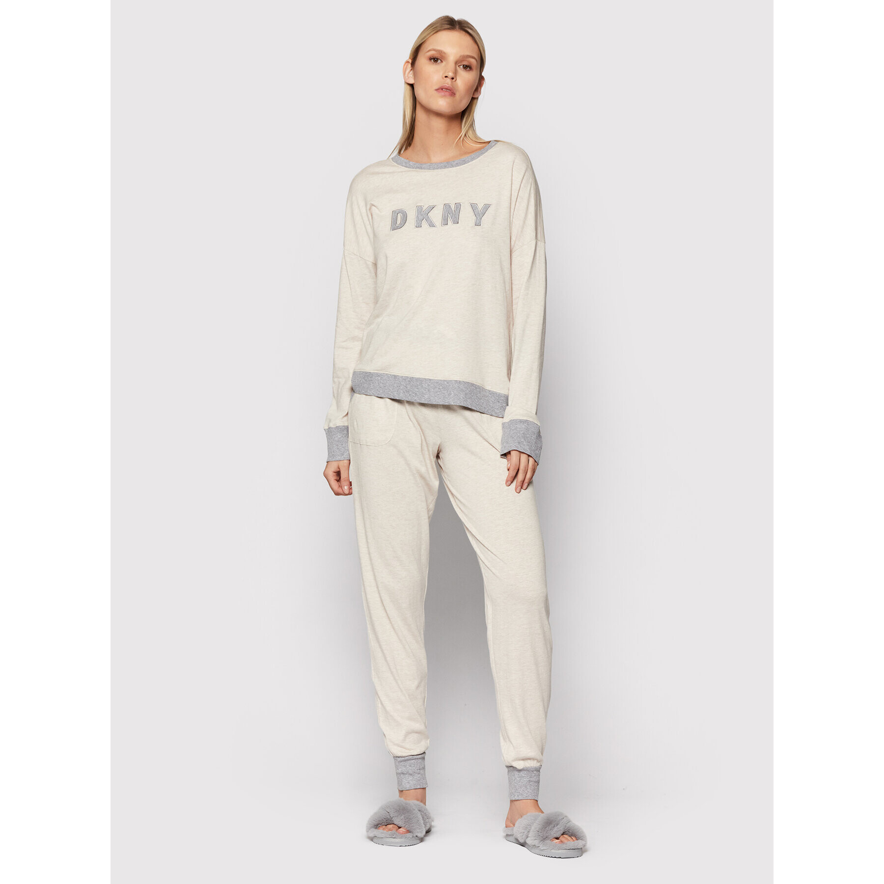 DKNY Pyžamo YI2919259 Béžová - Pepit.cz