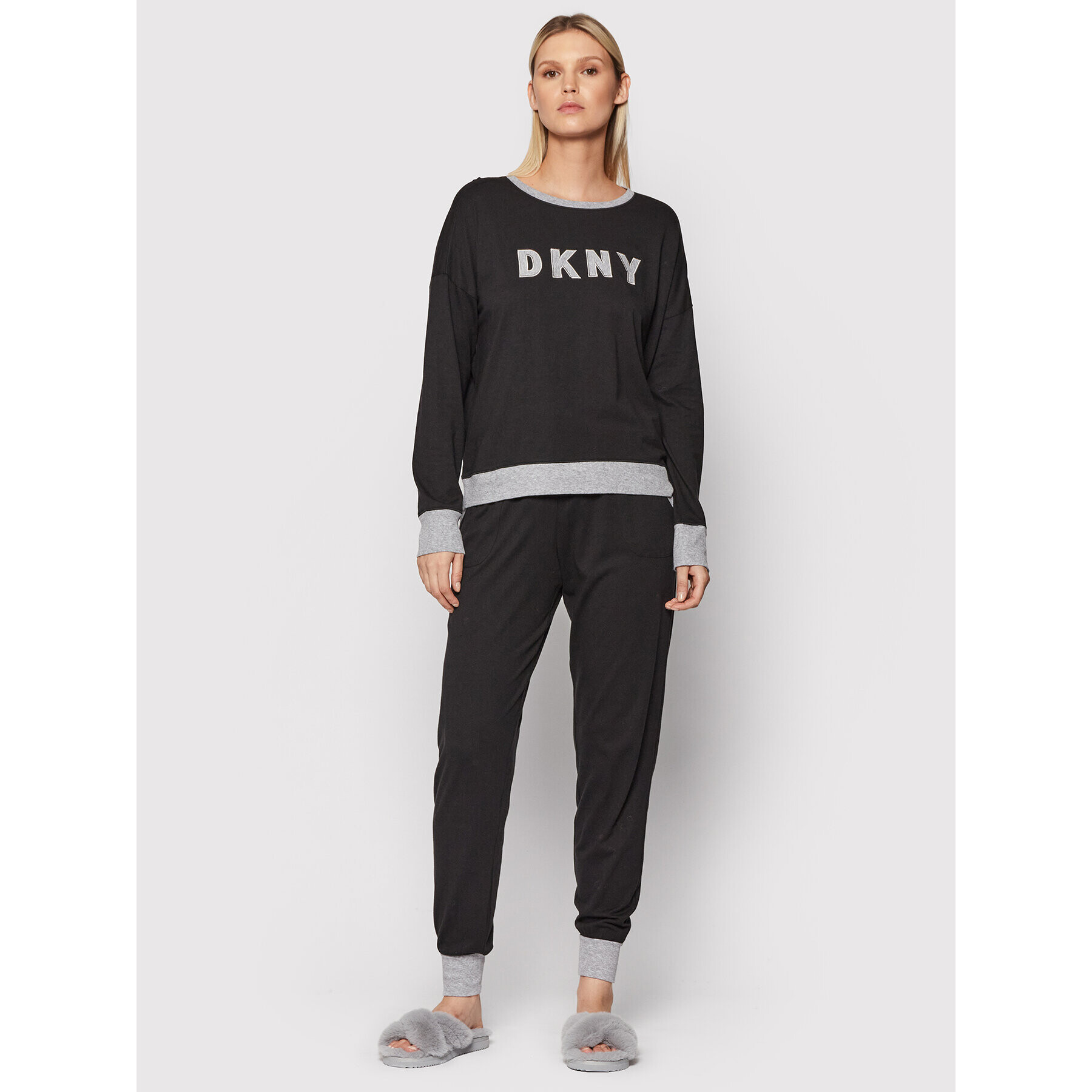 DKNY Pyžamo YI2919259 Černá - Pepit.cz