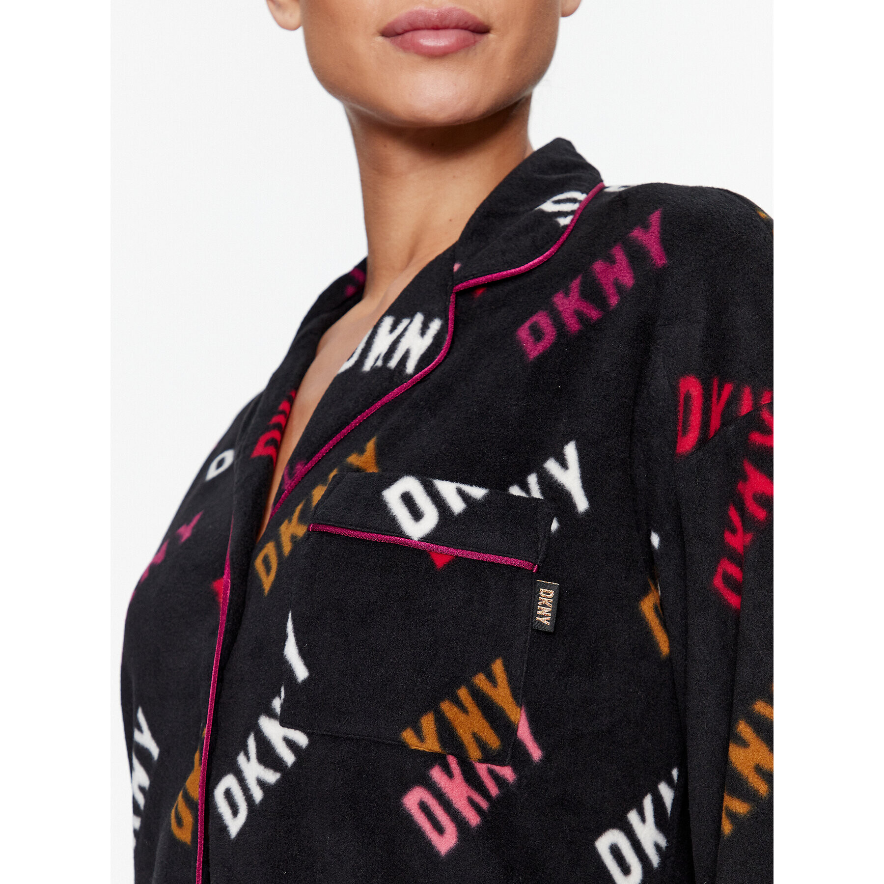 DKNY Pyžamo YI2922686F Černá Regular Fit - Pepit.cz