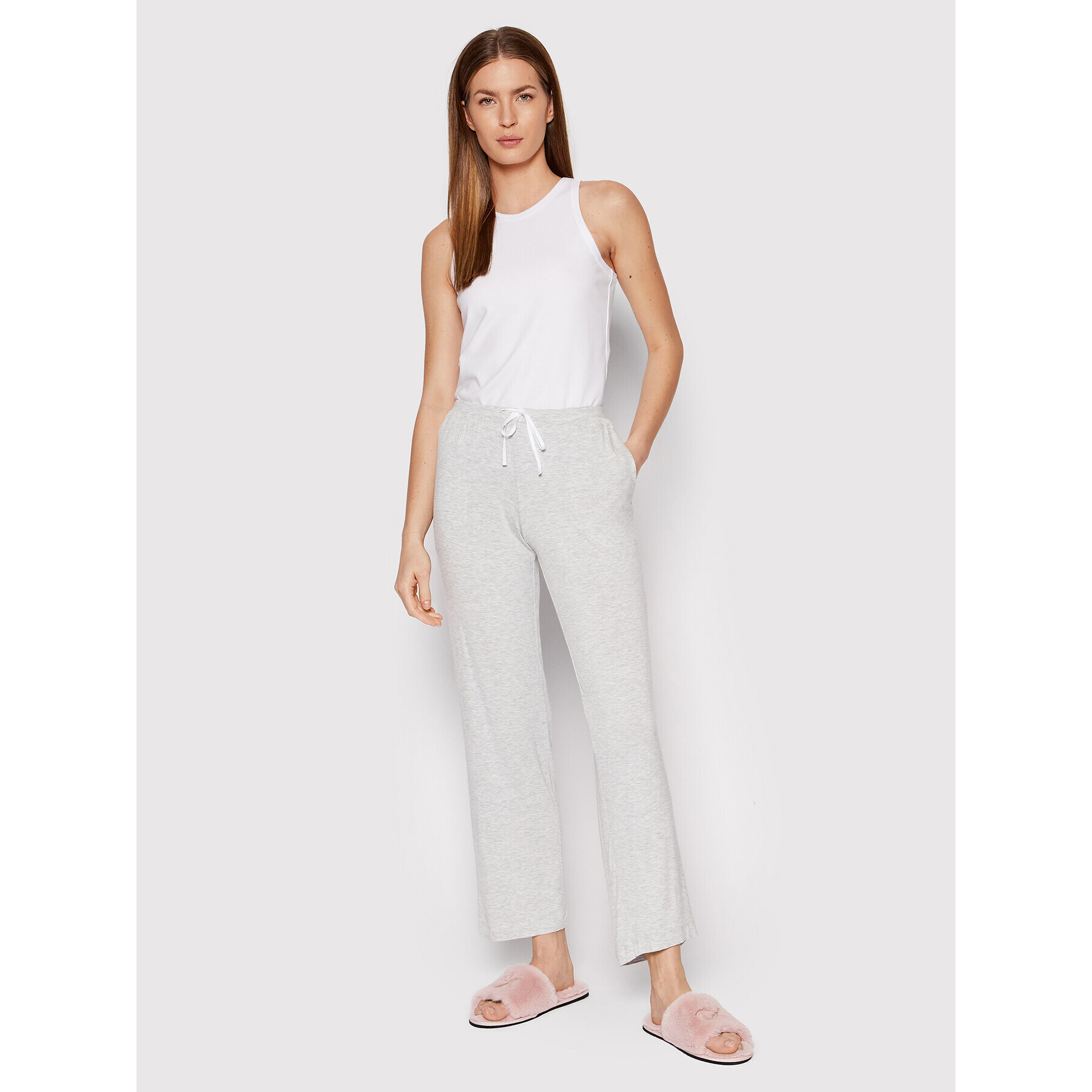 DKNY Pyžamové kalhoty YI2719330 Šedá Relaxed Fit - Pepit.cz