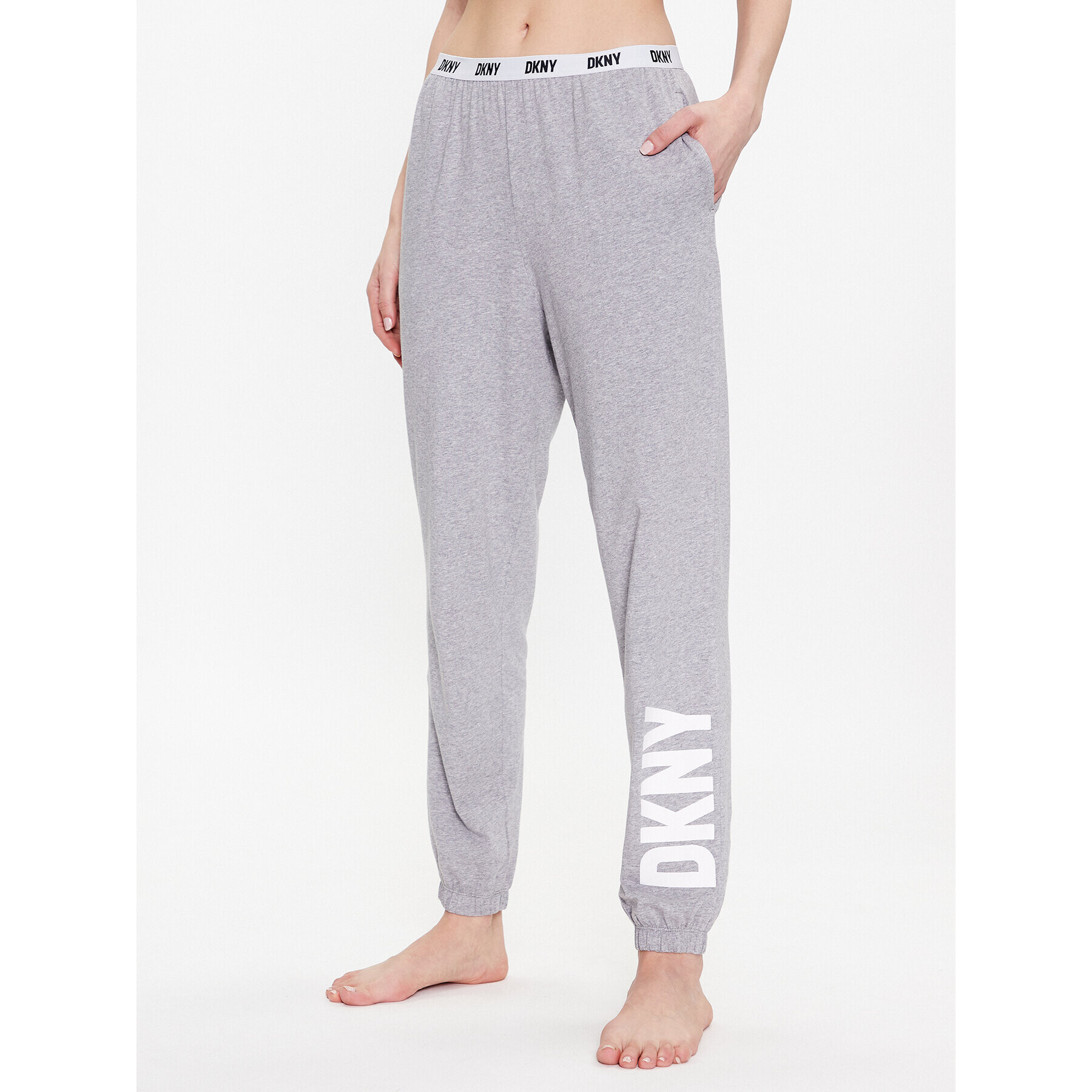 DKNY Pyžamové kalhoty YI2822635 Šedá Regular Fit - Pepit.cz