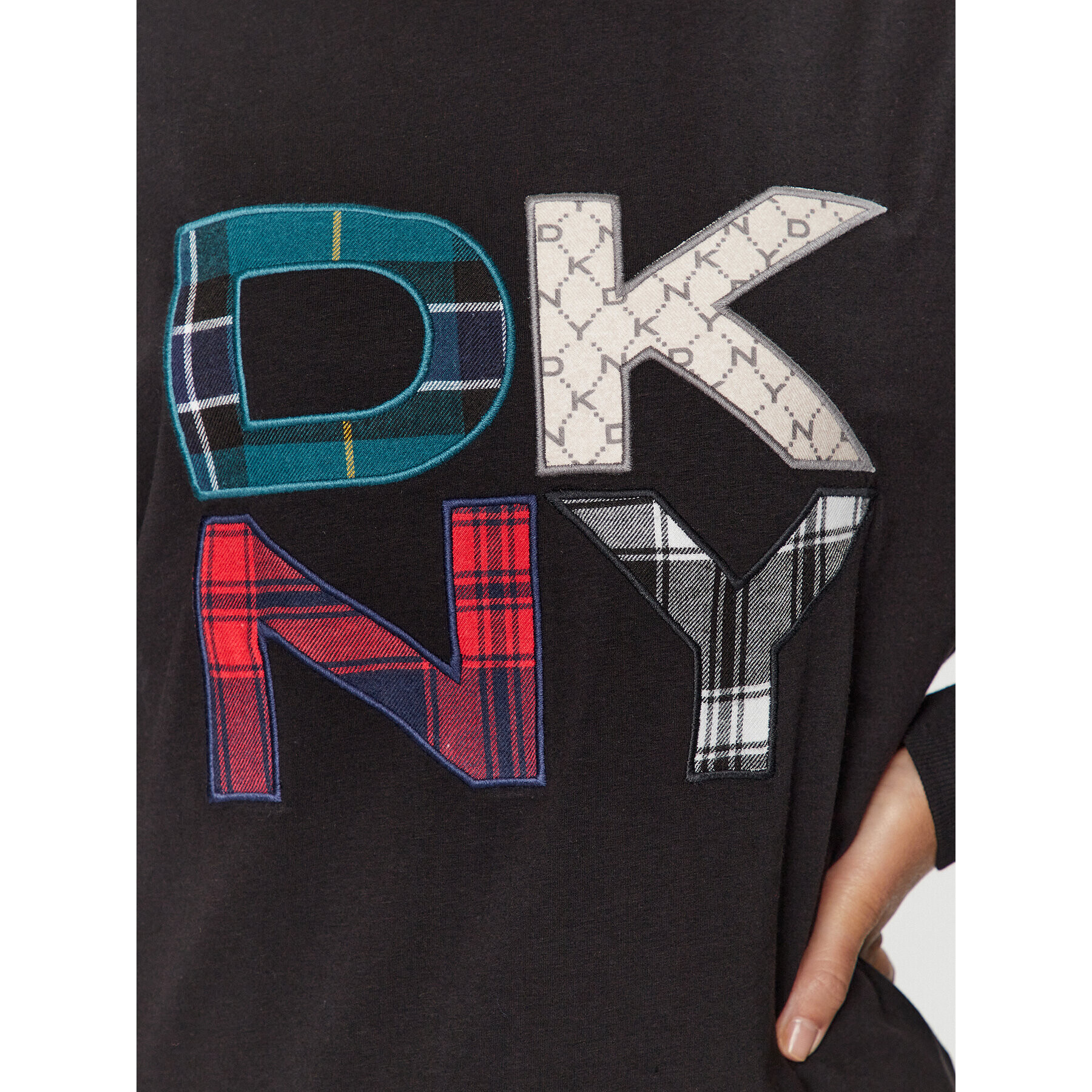 DKNY Pyžamový top YI2122591 Černá Regular Fit - Pepit.cz