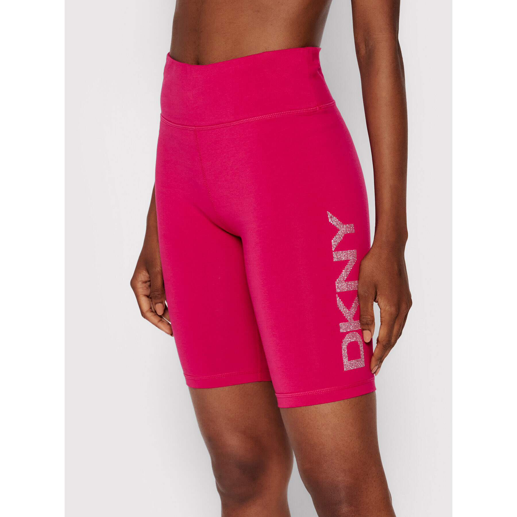 DKNY Sport Cyklistické kraťasy DP1S4865 Růžová Skinny Fit - Pepit.cz