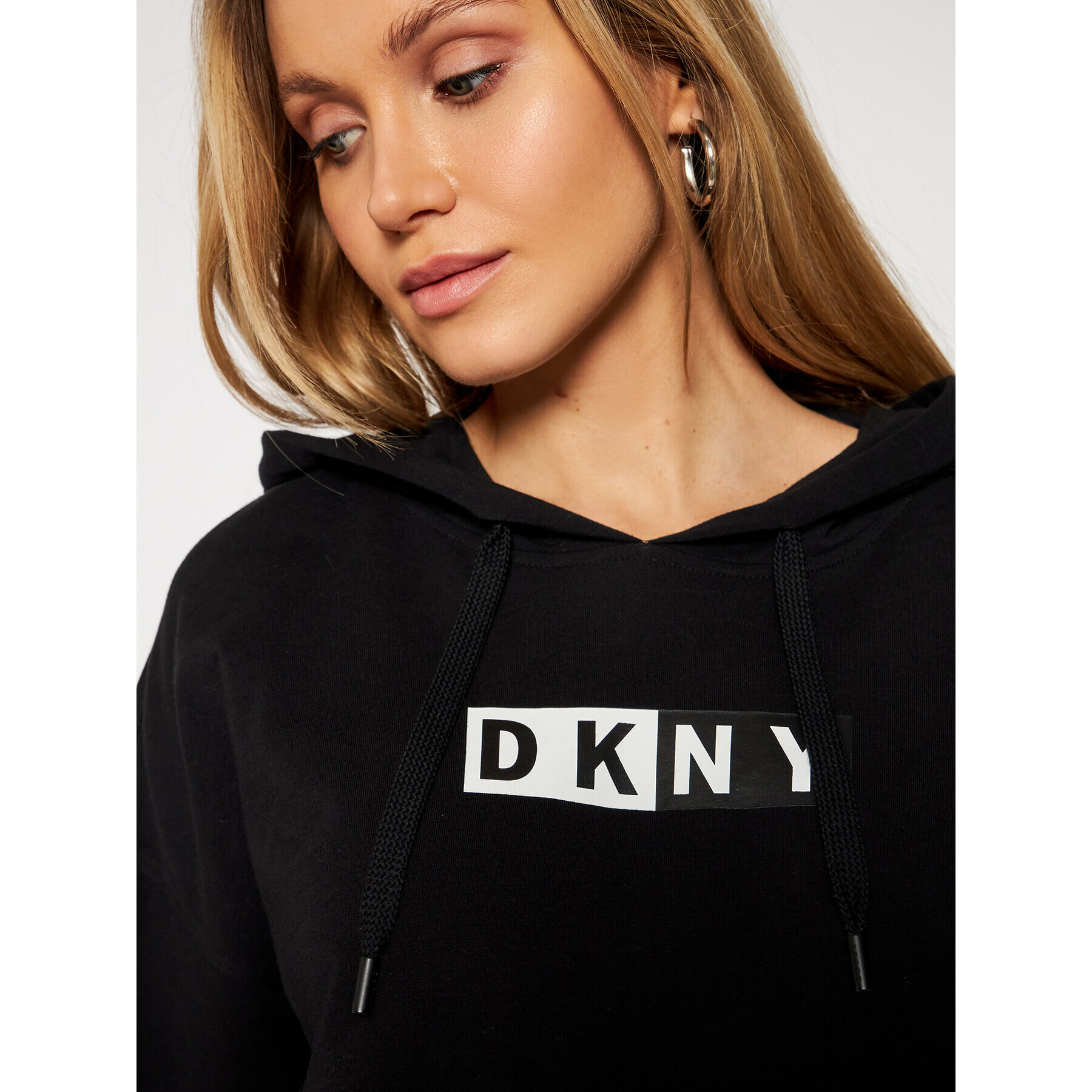 DKNY Sport Mikina DP0T7713 Černá Loose Fit - Pepit.cz