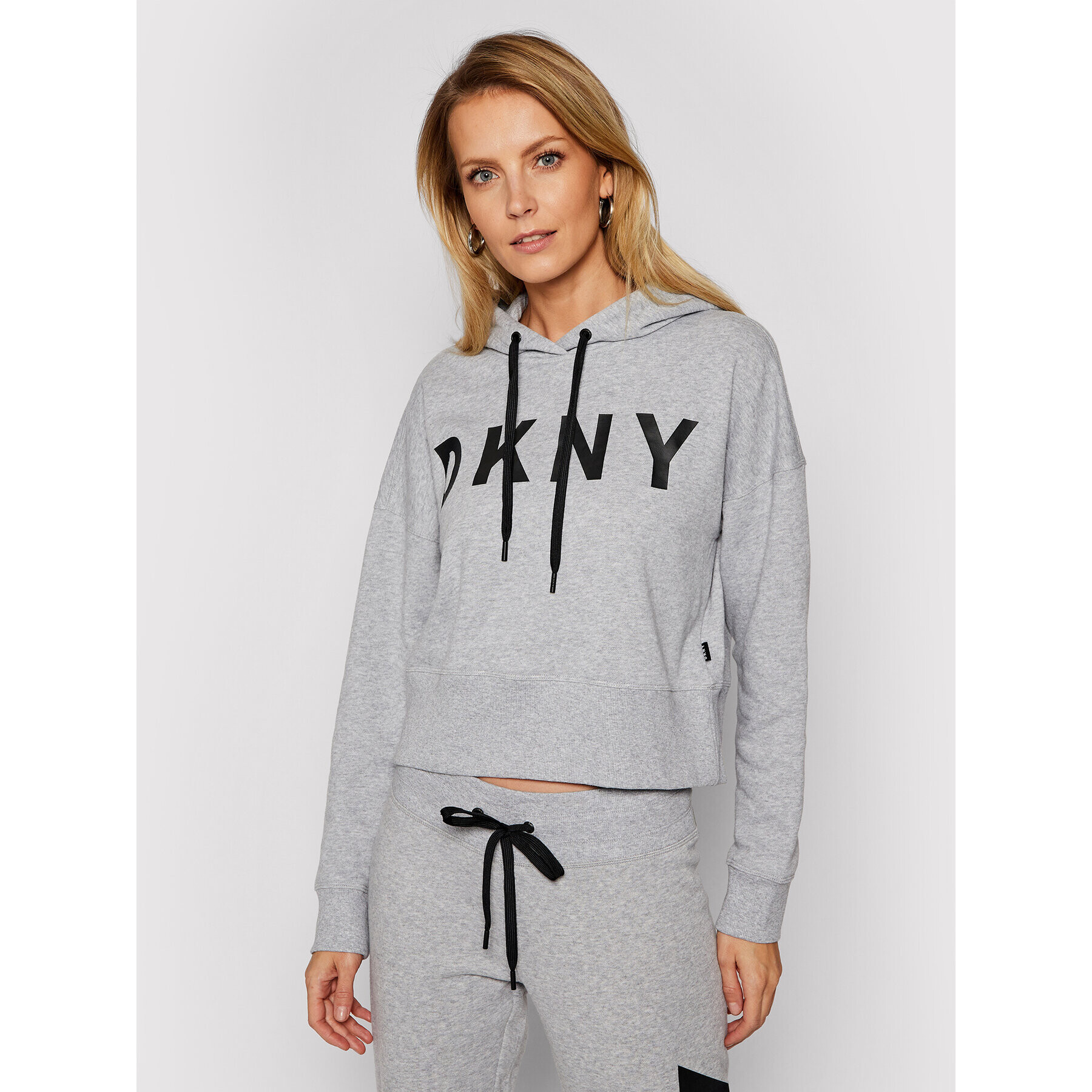 DKNY Sport Mikina DP0T7970 Šedá Regular Fit - Pepit.cz