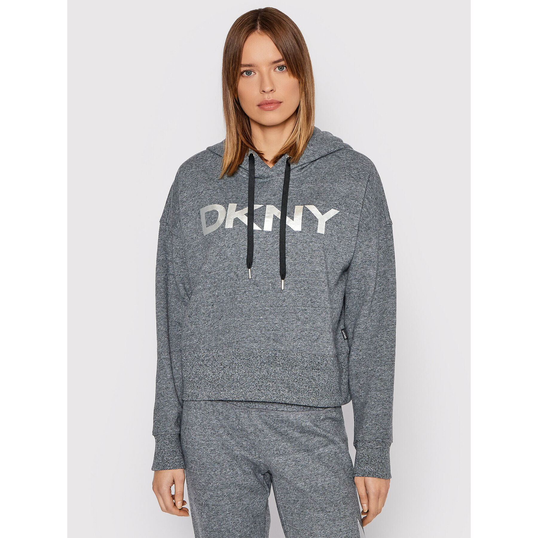 DKNY Sport Mikina DP1T7970 Šedá Regular Fit - Pepit.cz