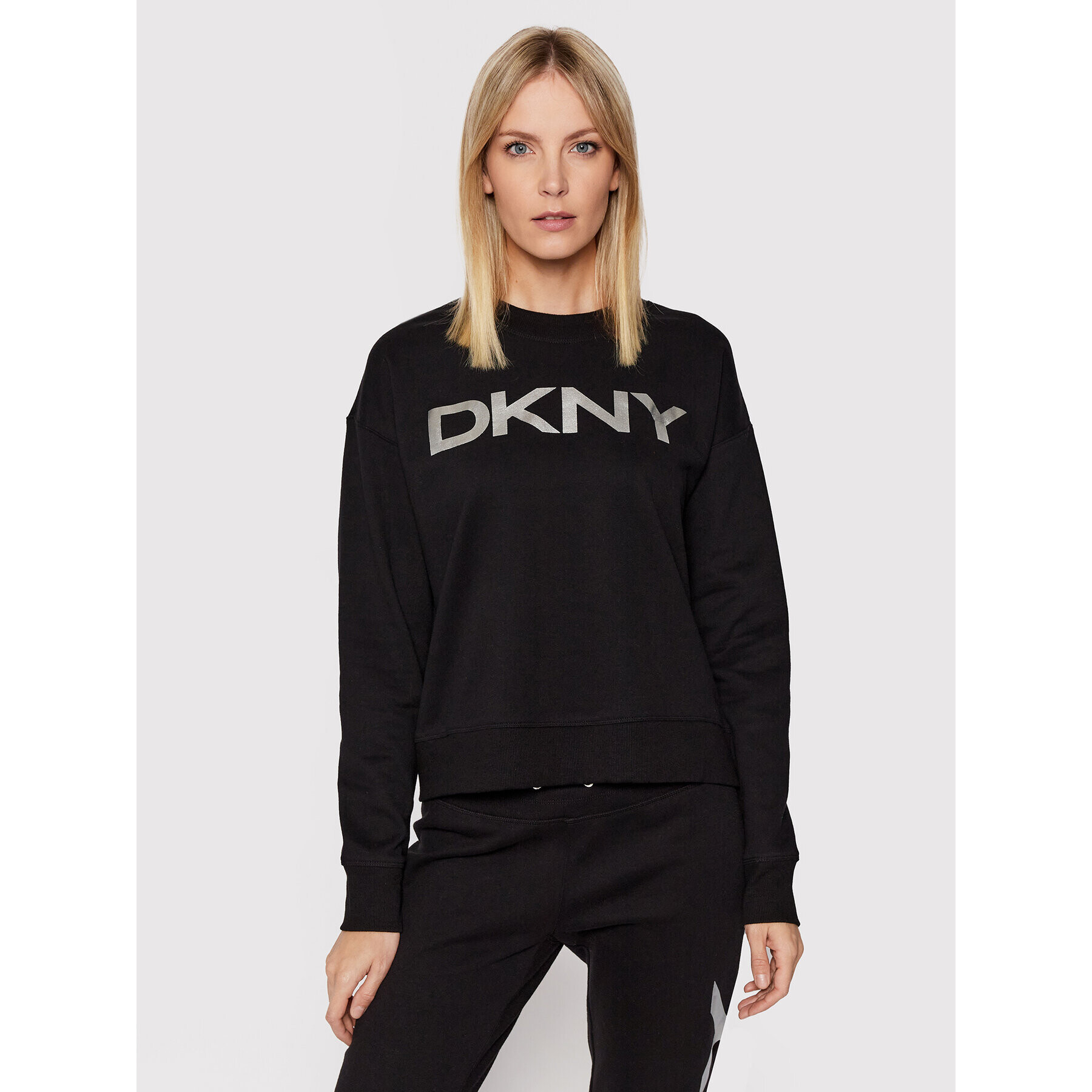 DKNY Sport Mikina DP1T7974 Černá Relaxed Fit - Pepit.cz