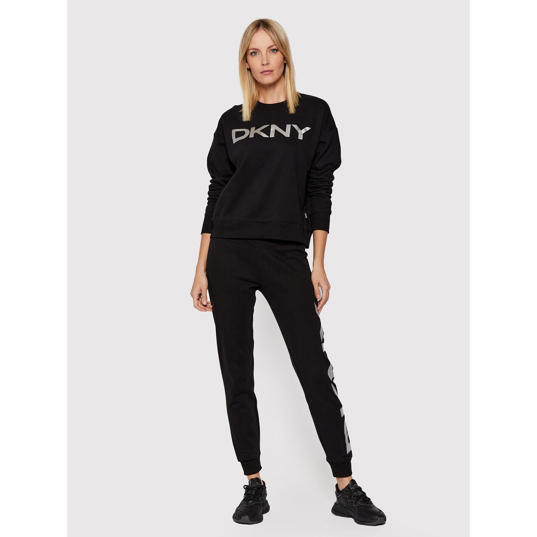 DKNY Sport Mikina DP1T7974 Černá Relaxed Fit - Pepit.cz