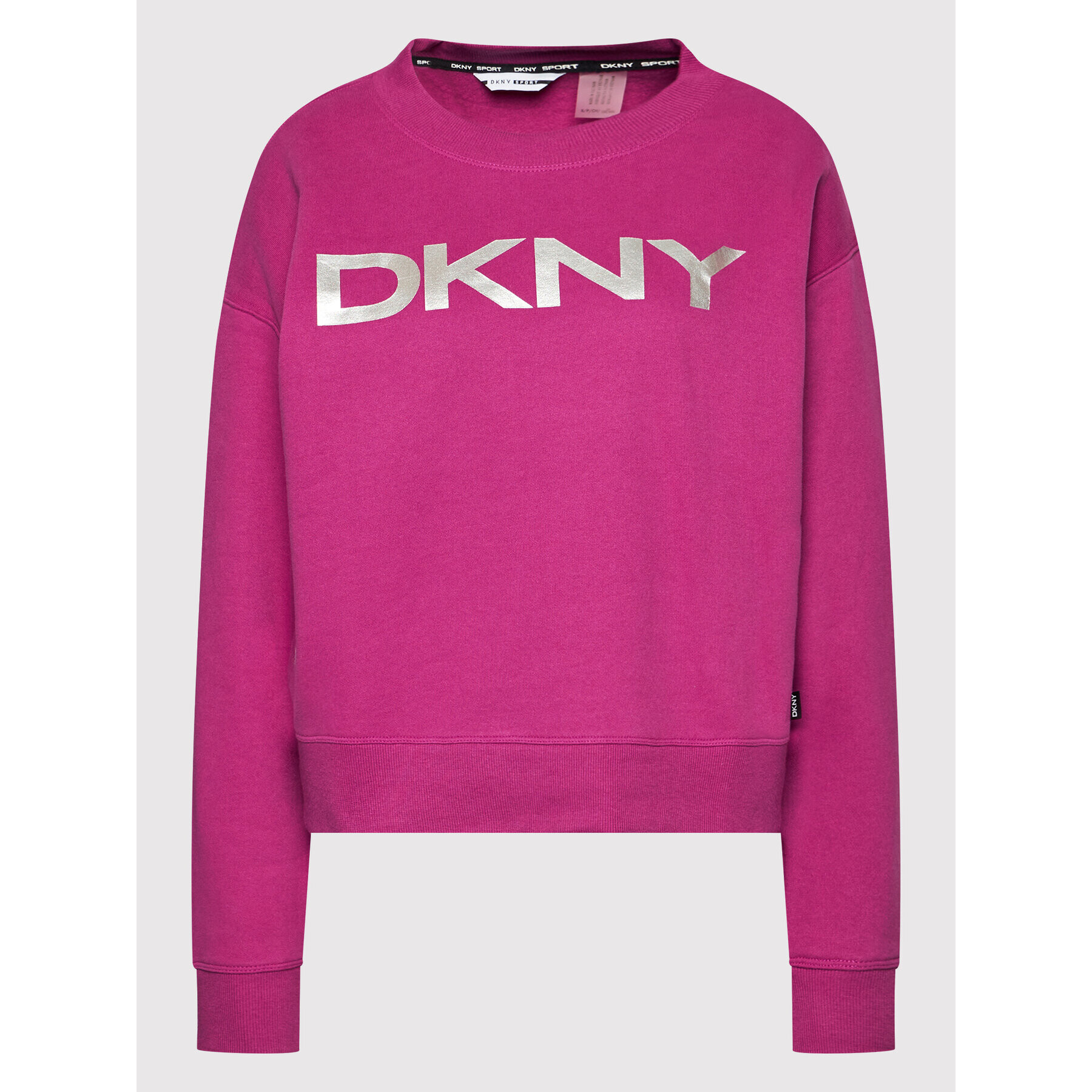 DKNY Sport Mikina DP1T7974 Růžová Relaxed Fit - Pepit.cz