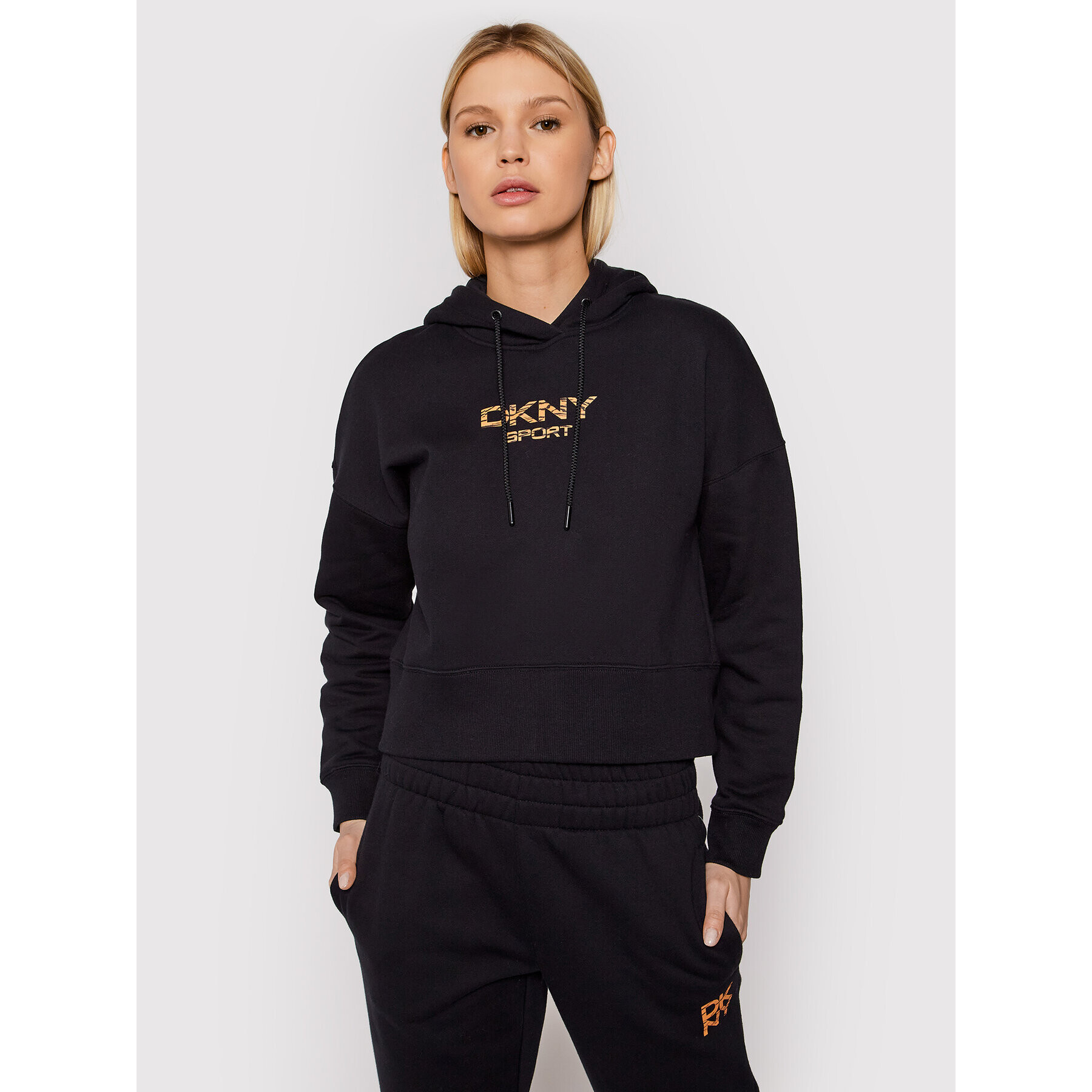 DKNY Sport Mikina DP1T8221 Černá Relaxed Fit - Pepit.cz