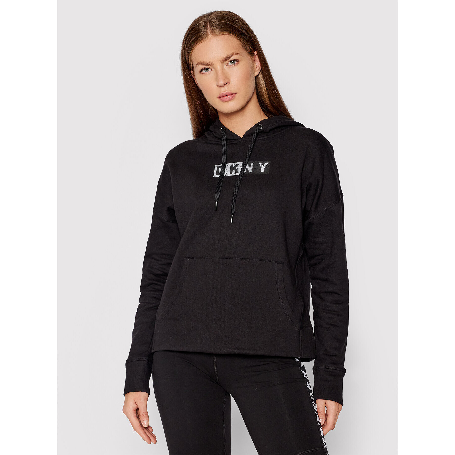 DKNY Sport Mikina DP1T8291 Černá Relaxed Fit - Pepit.cz