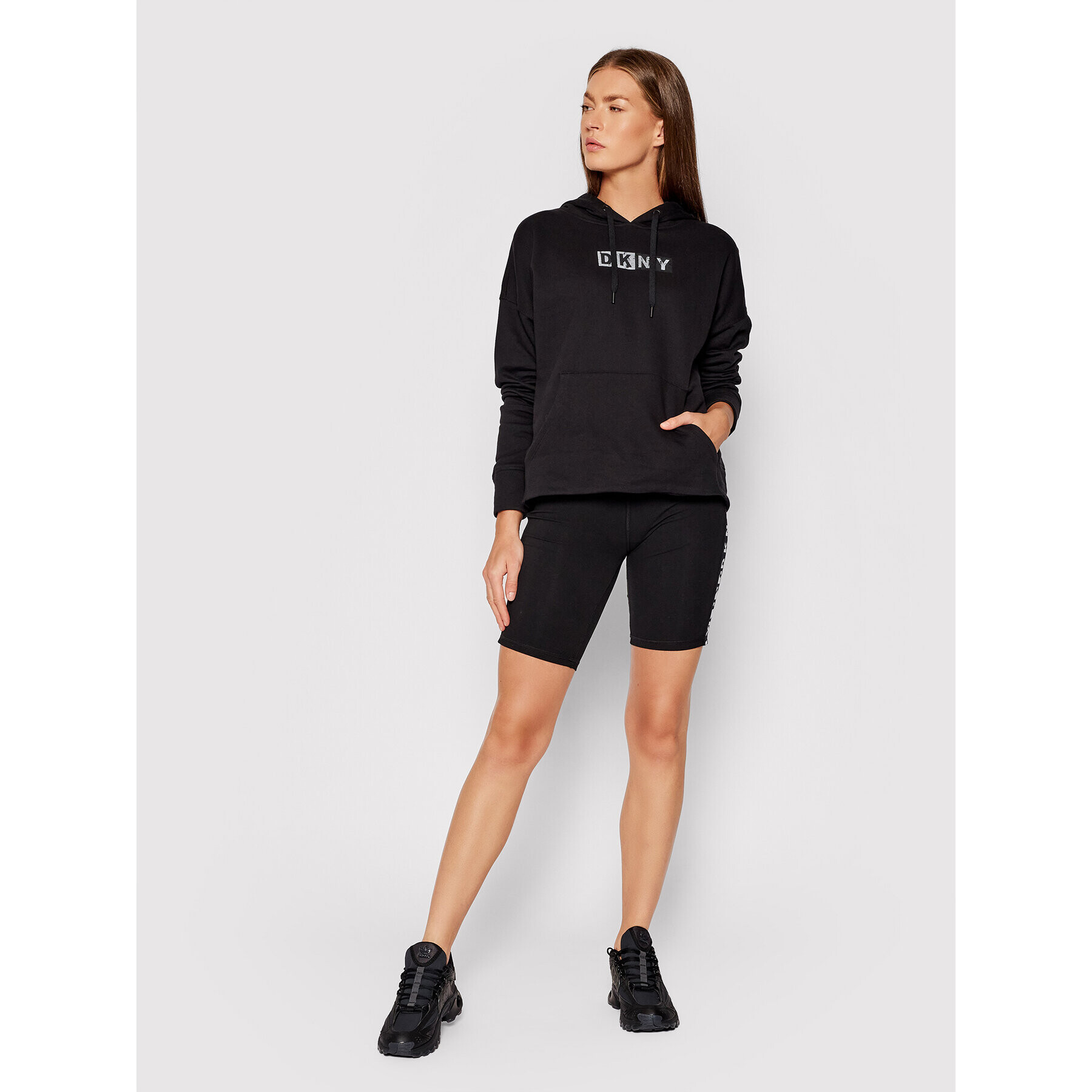 DKNY Sport Mikina DP1T8291 Černá Relaxed Fit - Pepit.cz