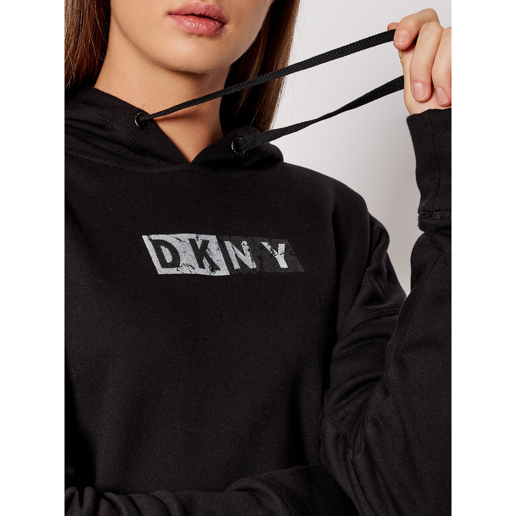 DKNY Sport Mikina DP1T8291 Černá Relaxed Fit - Pepit.cz