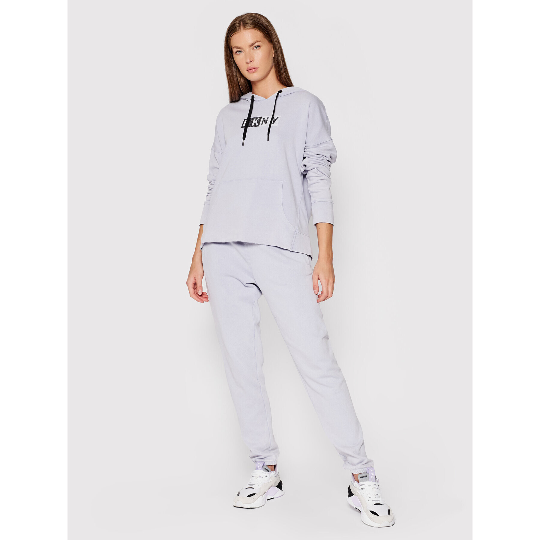 DKNY Sport Mikina DP1T8326 Modrá Relaxed Fit - Pepit.cz