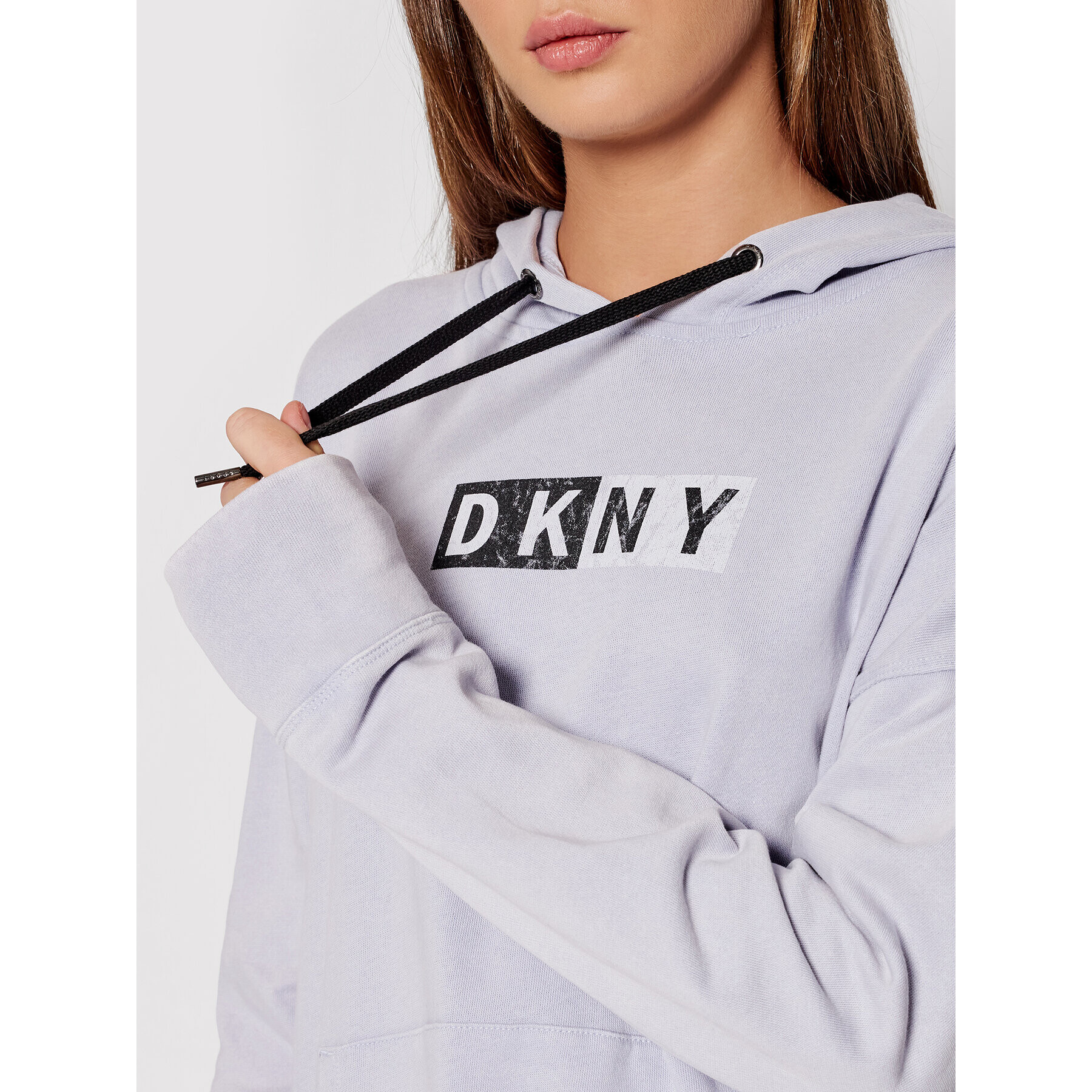 DKNY Sport Mikina DP1T8326 Modrá Relaxed Fit - Pepit.cz