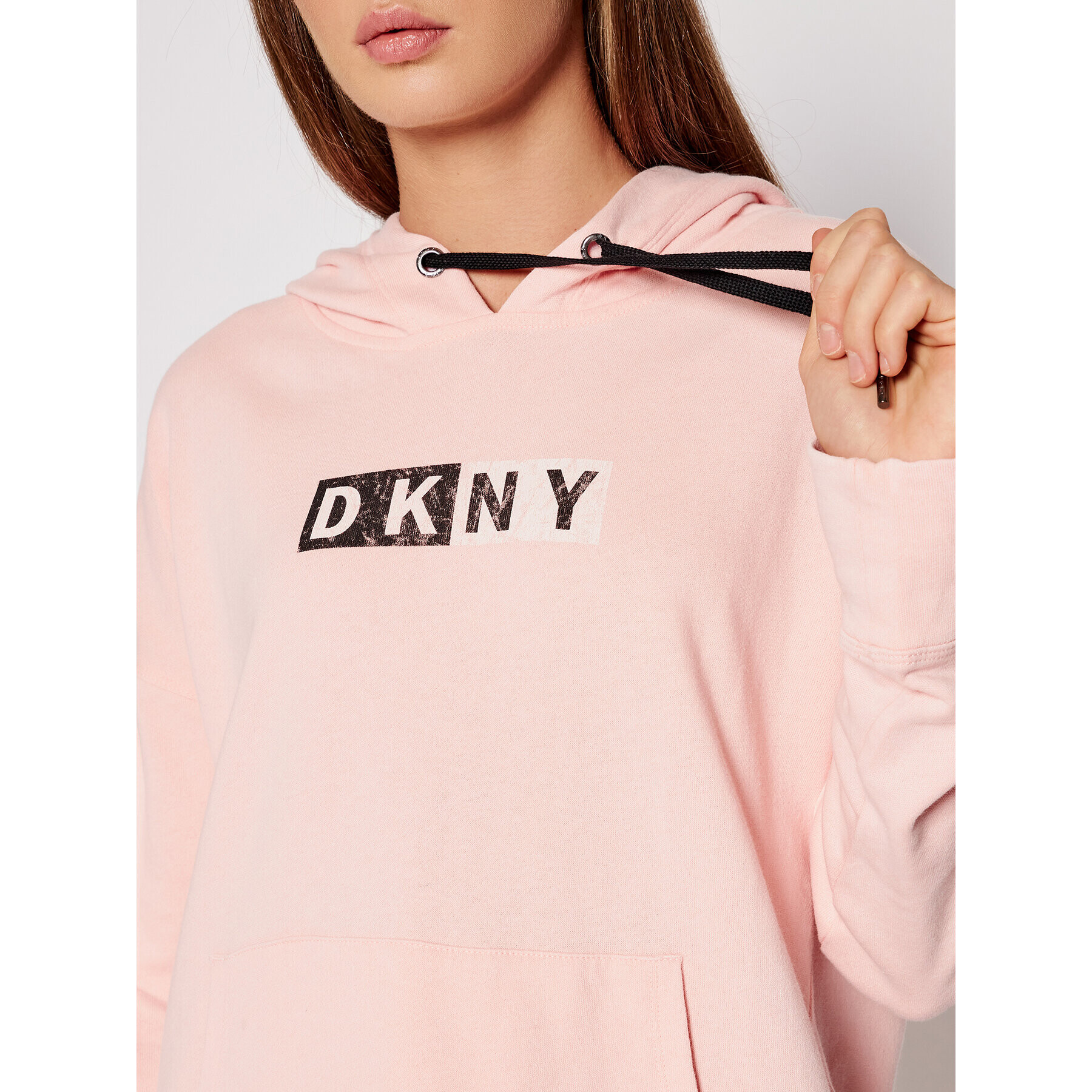 DKNY Sport Mikina DP1T8326 Růžová Relaxed Fit - Pepit.cz