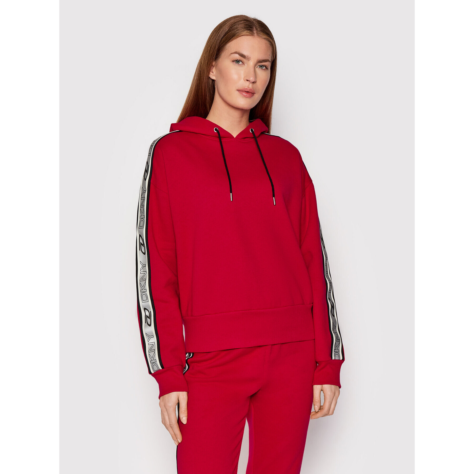 DKNY Sport Mikina DP1T8377 Červená Regular Fit - Pepit.cz