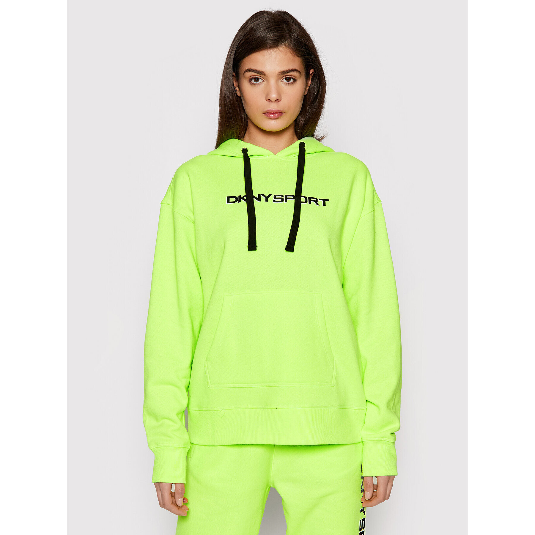 DKNY Sport Mikina DP1T8423 Zelená Oversize - Pepit.cz