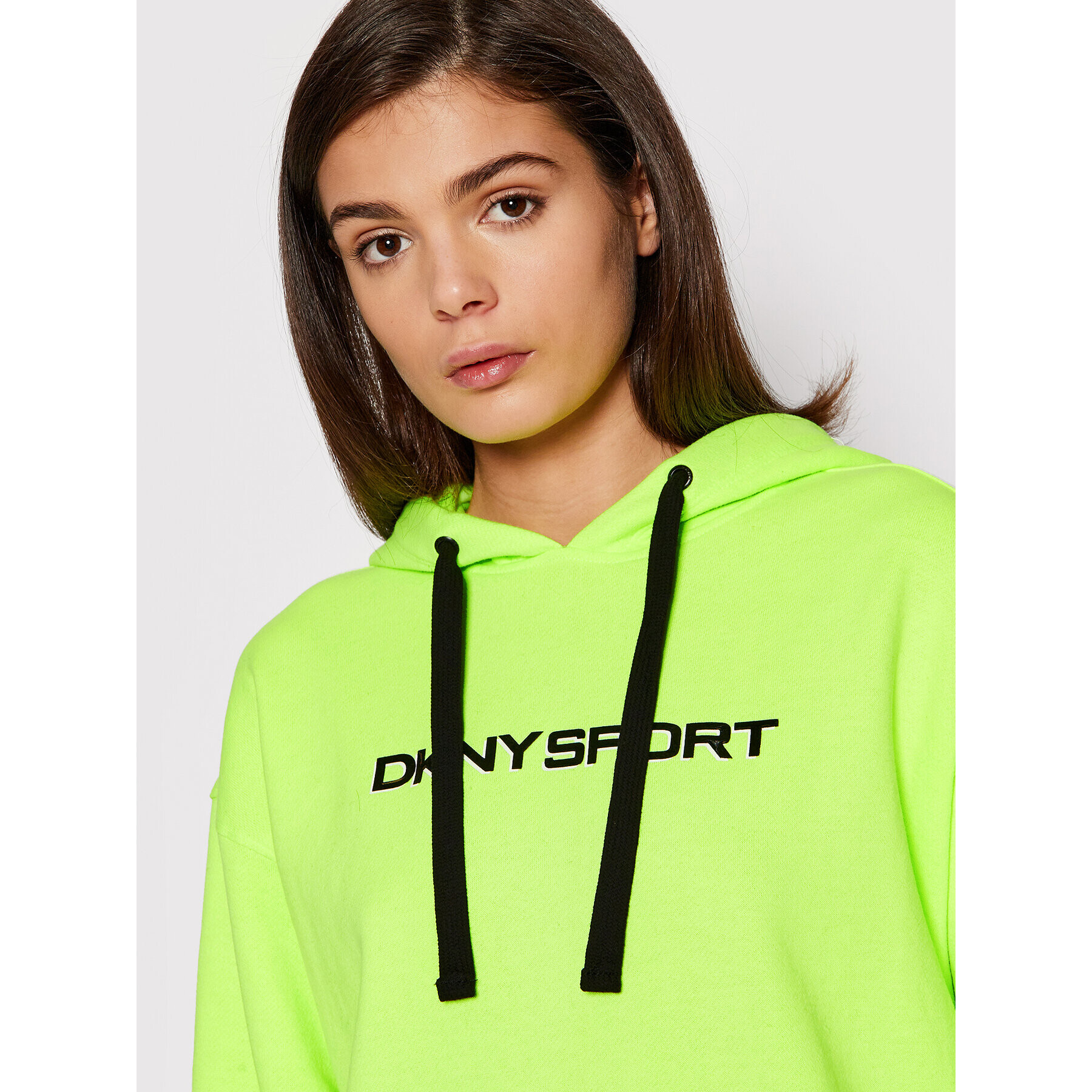 DKNY Sport Mikina DP1T8423 Zelená Oversize - Pepit.cz