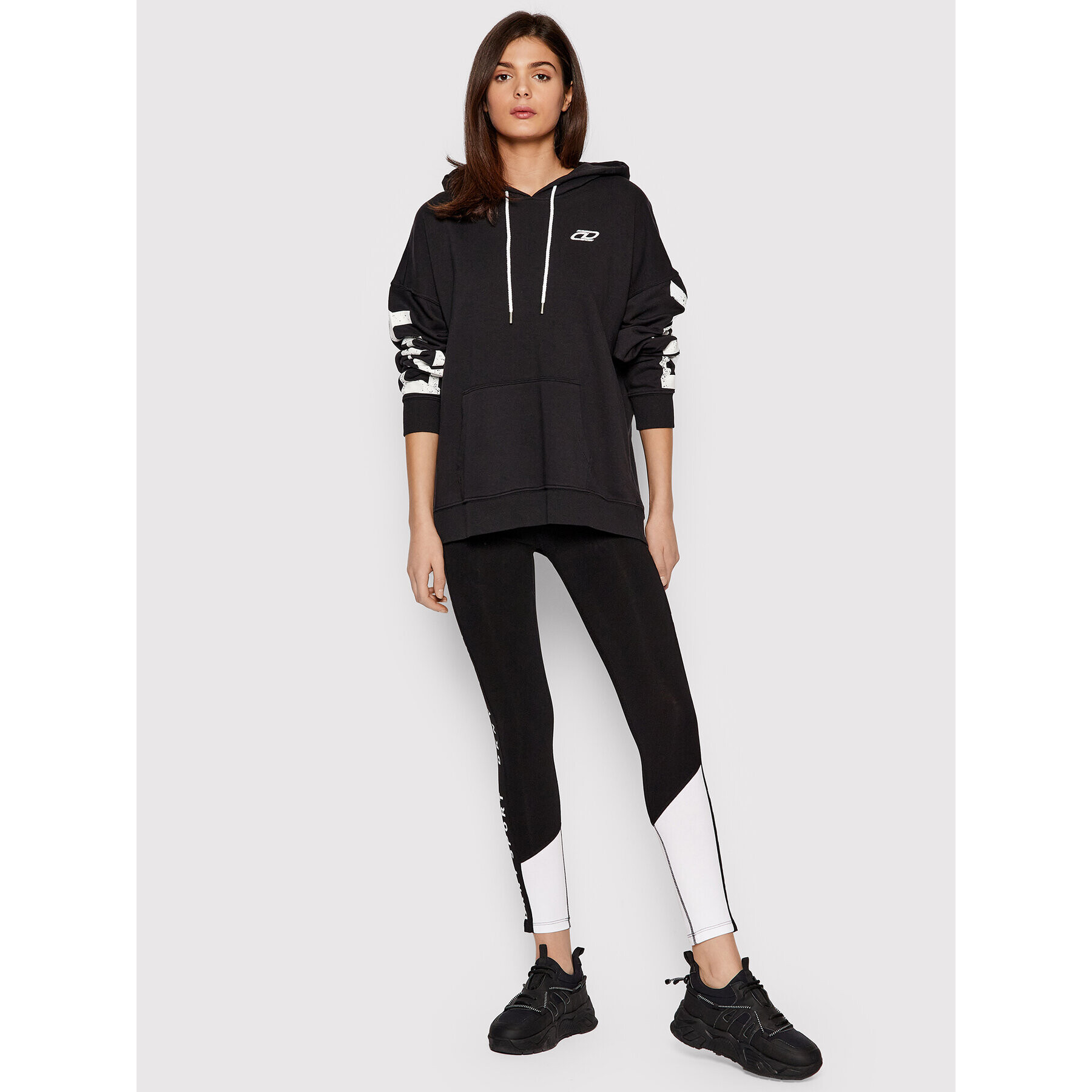 DKNY Sport Mikina DP1T8461 Černá Relaxed Fit - Pepit.cz