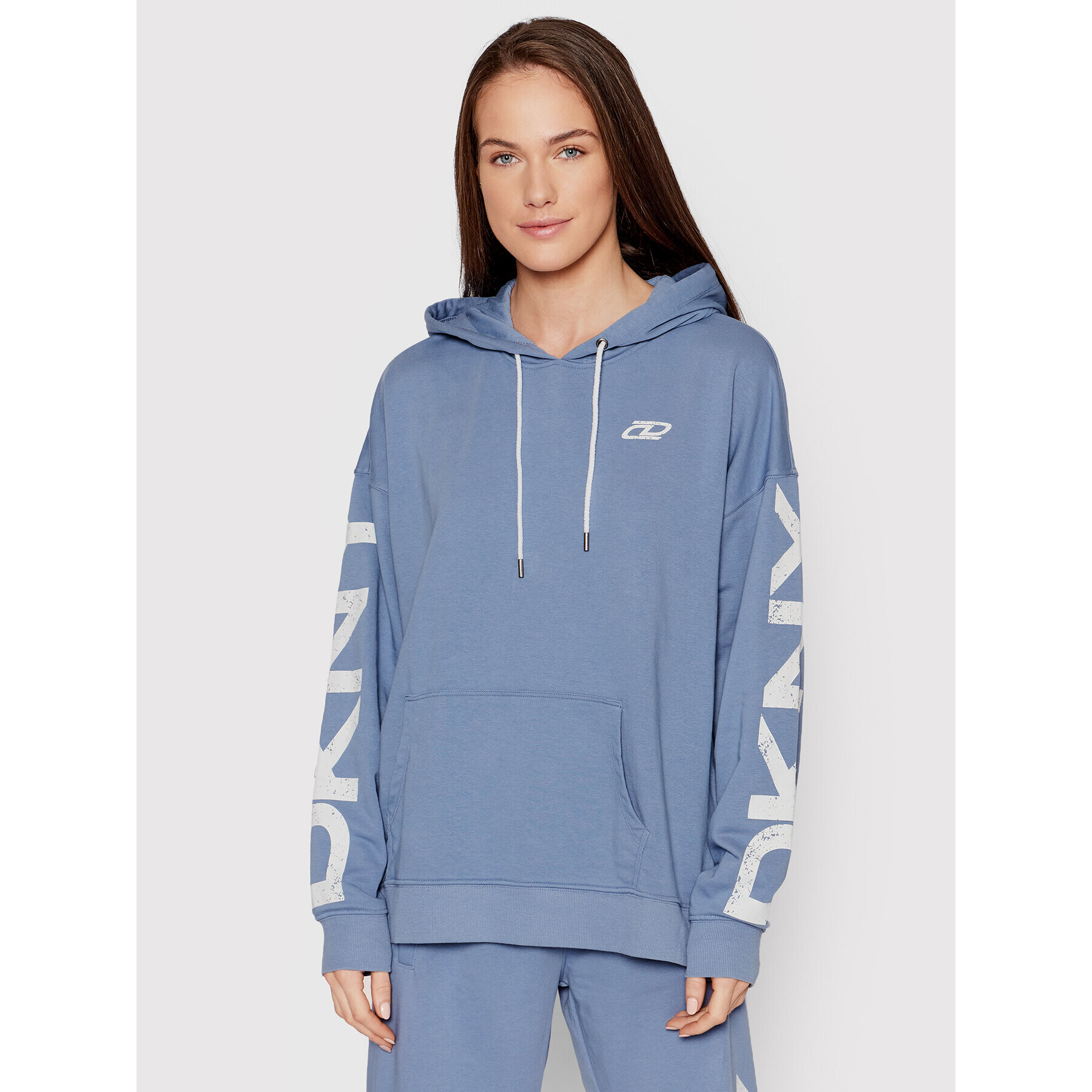 DKNY Sport Mikina DP1T8461 Modrá Relaxed Fit - Pepit.cz