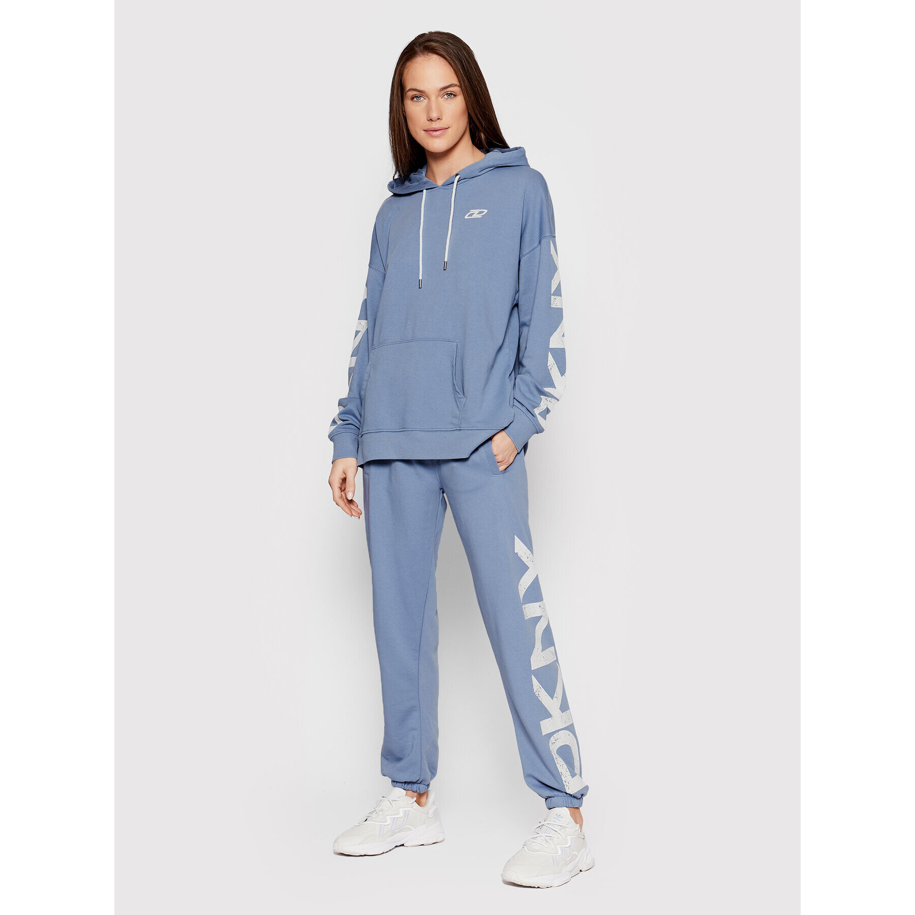 DKNY Sport Mikina DP1T8461 Modrá Relaxed Fit - Pepit.cz