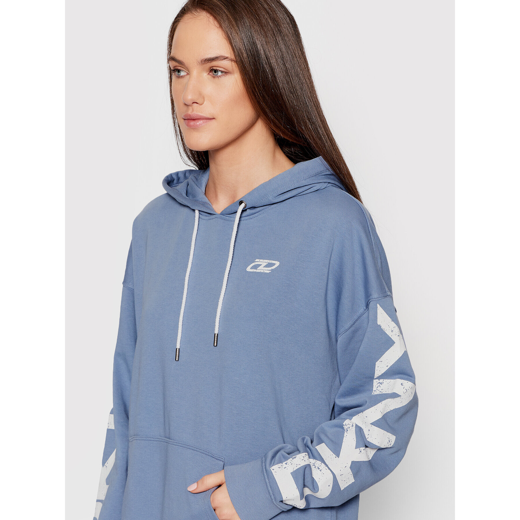 DKNY Sport Mikina DP1T8461 Modrá Relaxed Fit - Pepit.cz