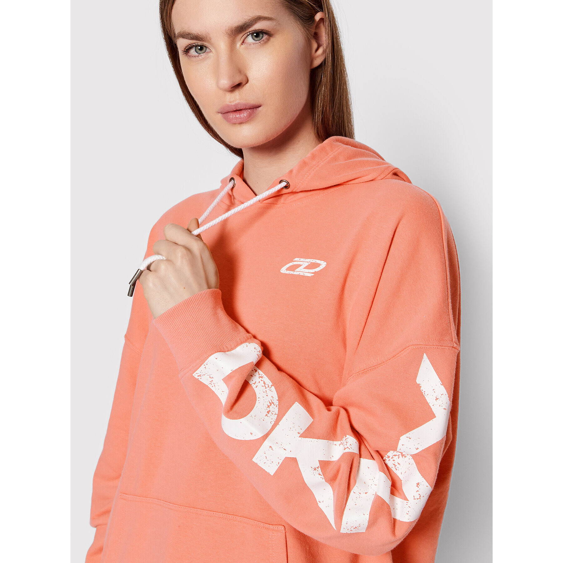 DKNY Sport Mikina DP1T8461 Oranžová Relaxed Fit - Pepit.cz