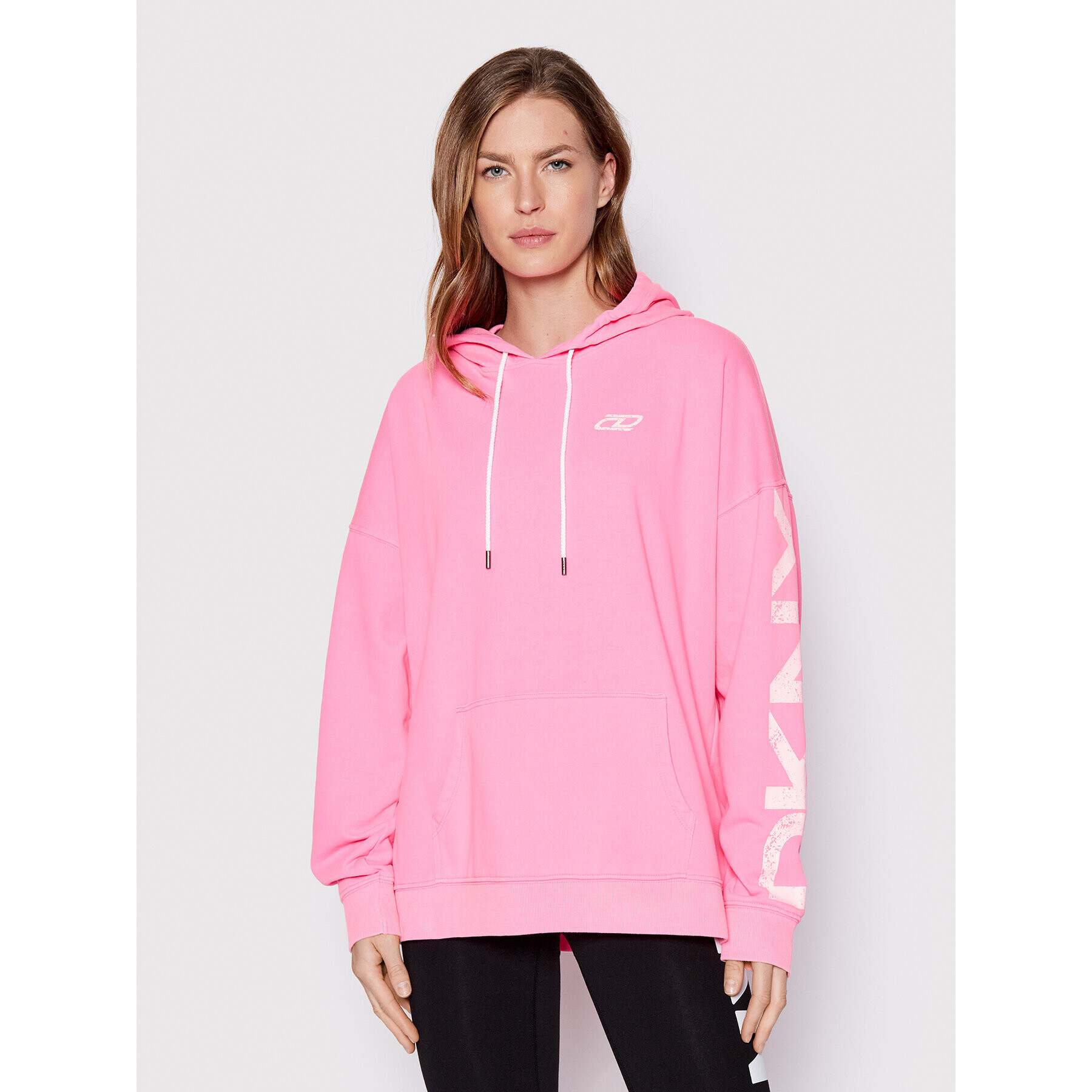 DKNY Sport Mikina DP1T8461 Růžová Relaxed Fit - Pepit.cz