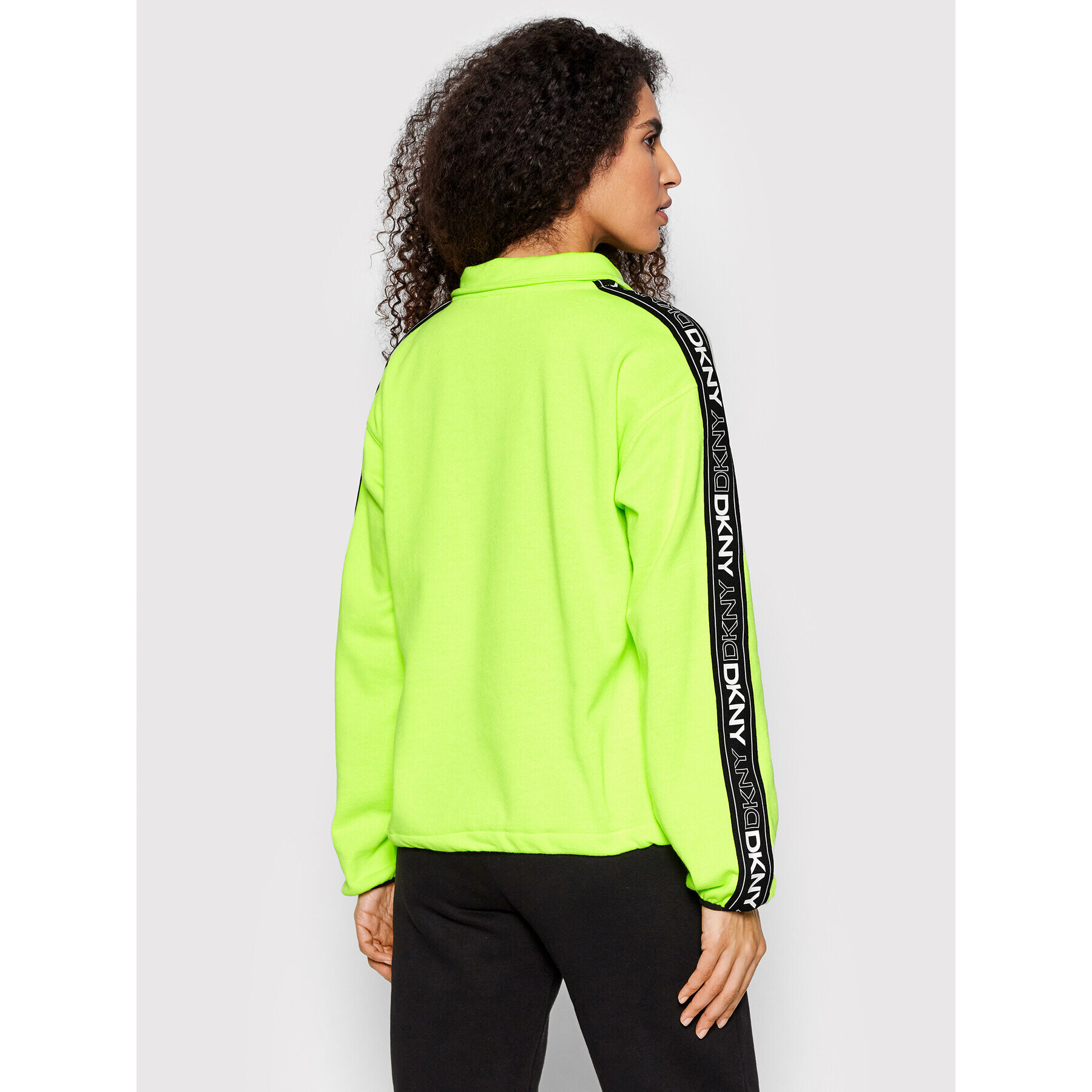 DKNY Sport Mikina DP1T8786 Zelená Relaxed Fit - Pepit.cz