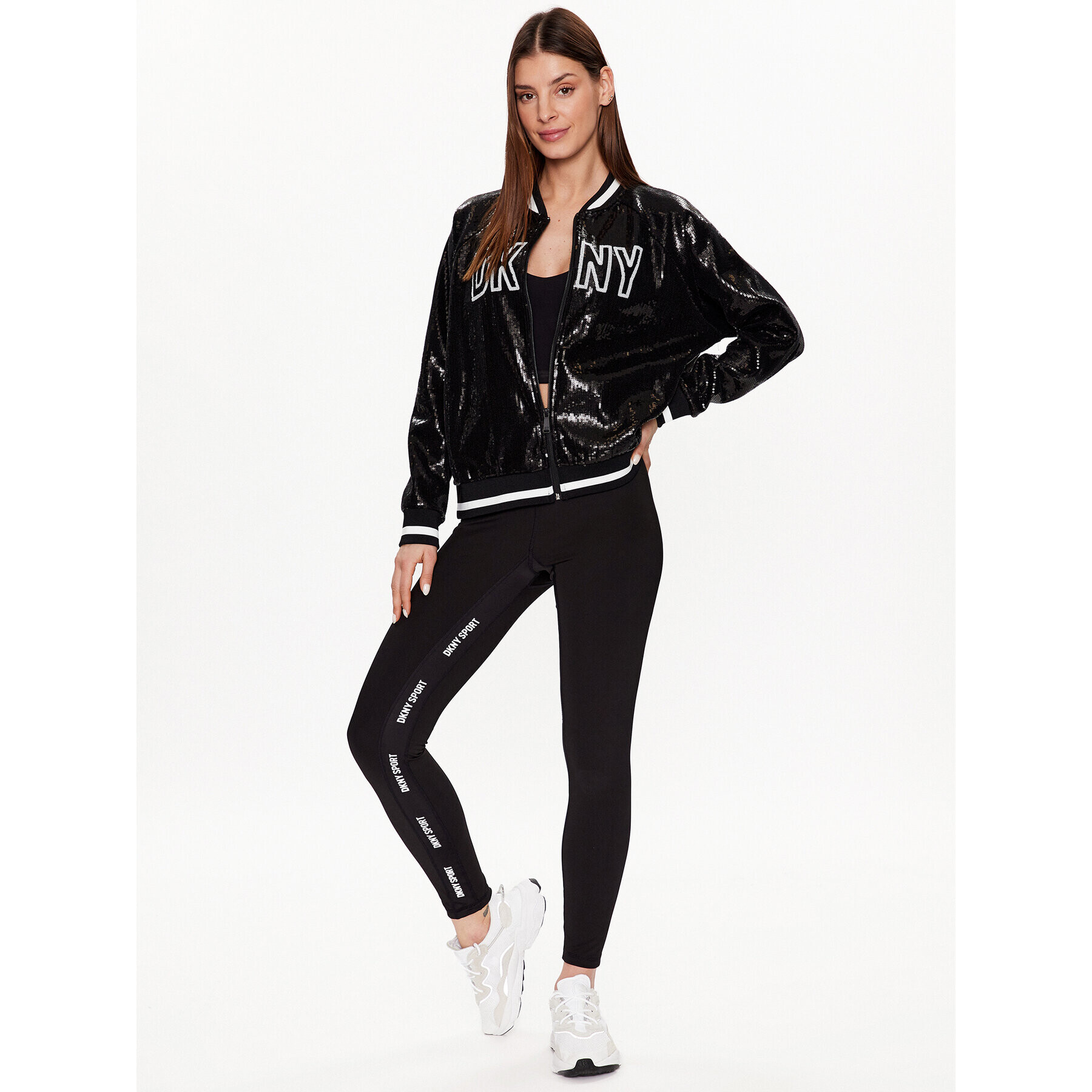 DKNY Sport Mikina DP2J9174 Černá Classic Fit - Pepit.cz