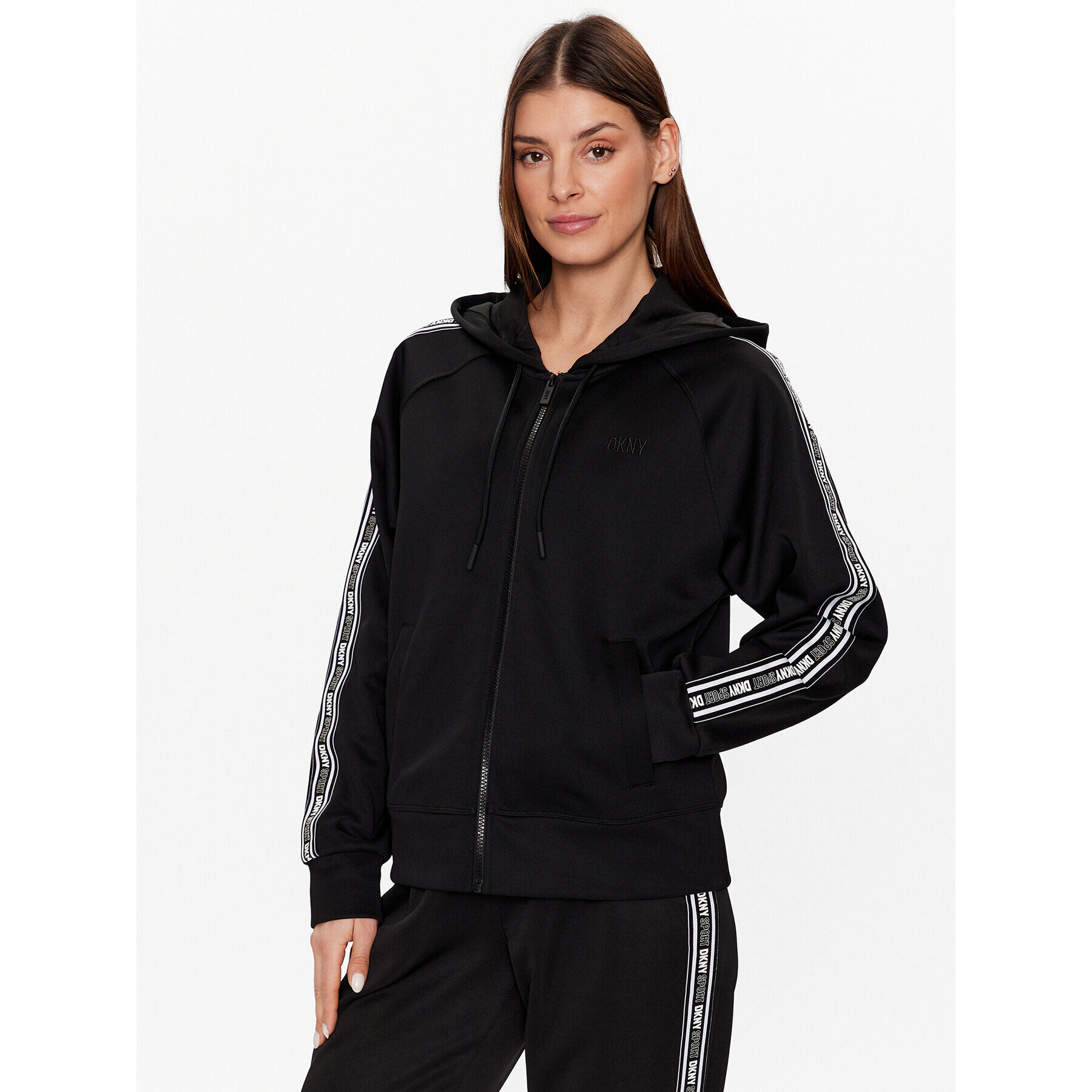 DKNY Sport Mikina DP2J9250 Černá Classic Fit - Pepit.cz