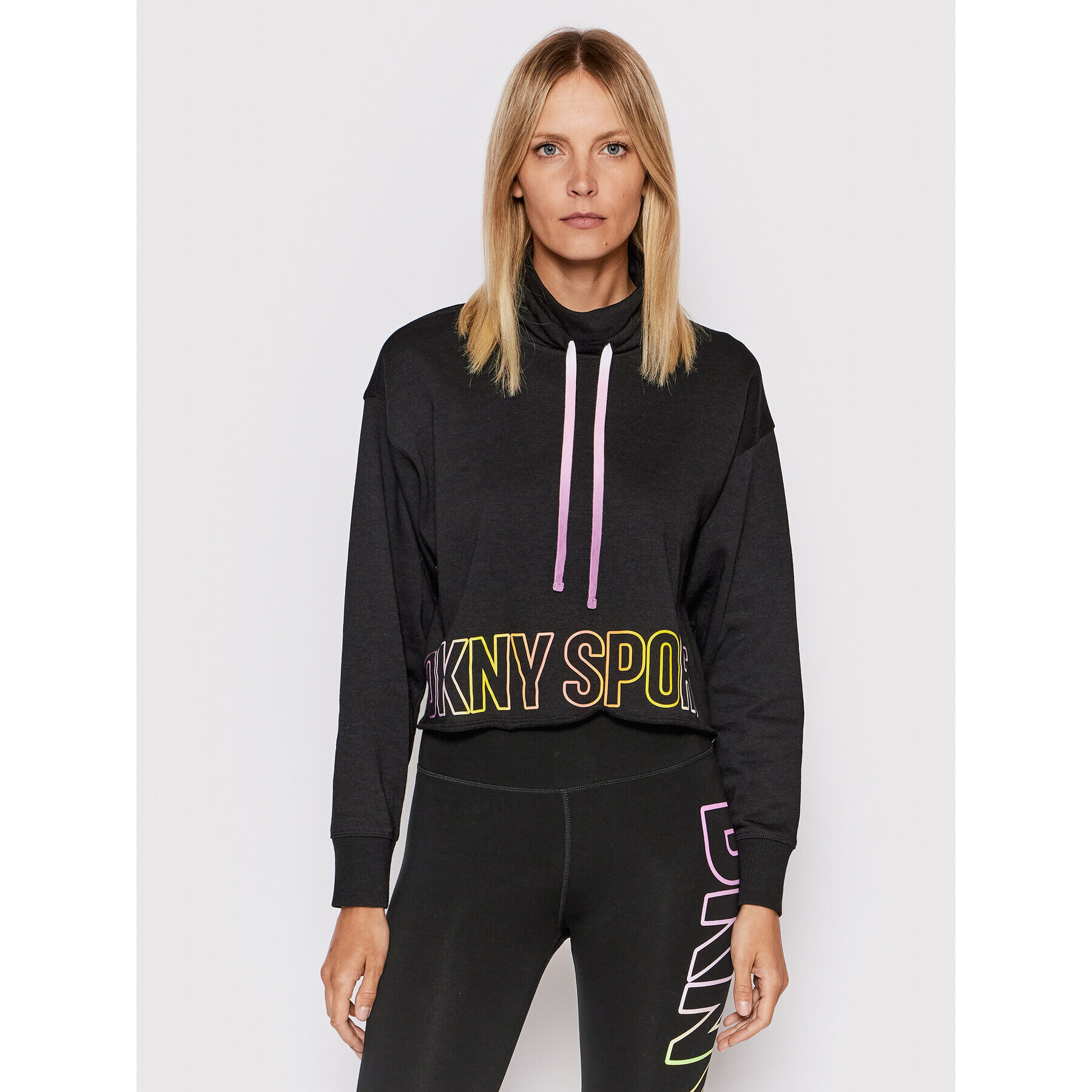 DKNY Sport Mikina DP2T8651 Černá Regular Fit - Pepit.cz