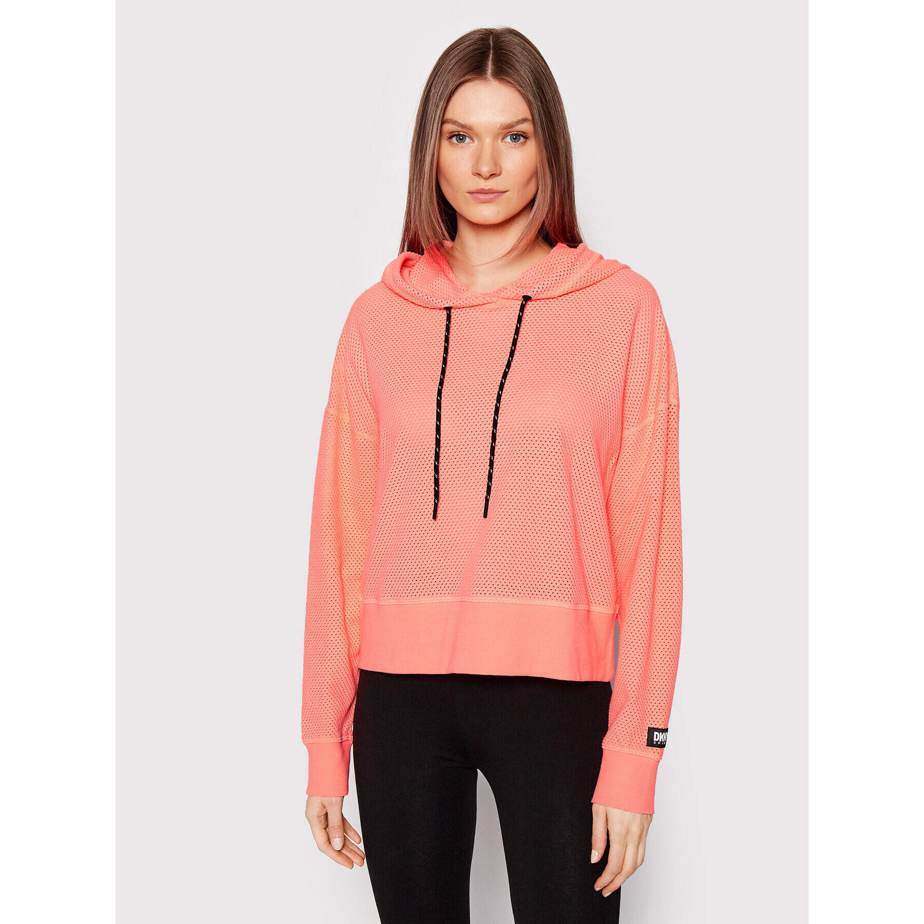 DKNY Sport Mikina DP2T8739 Oranžová Regular Fit - Pepit.cz