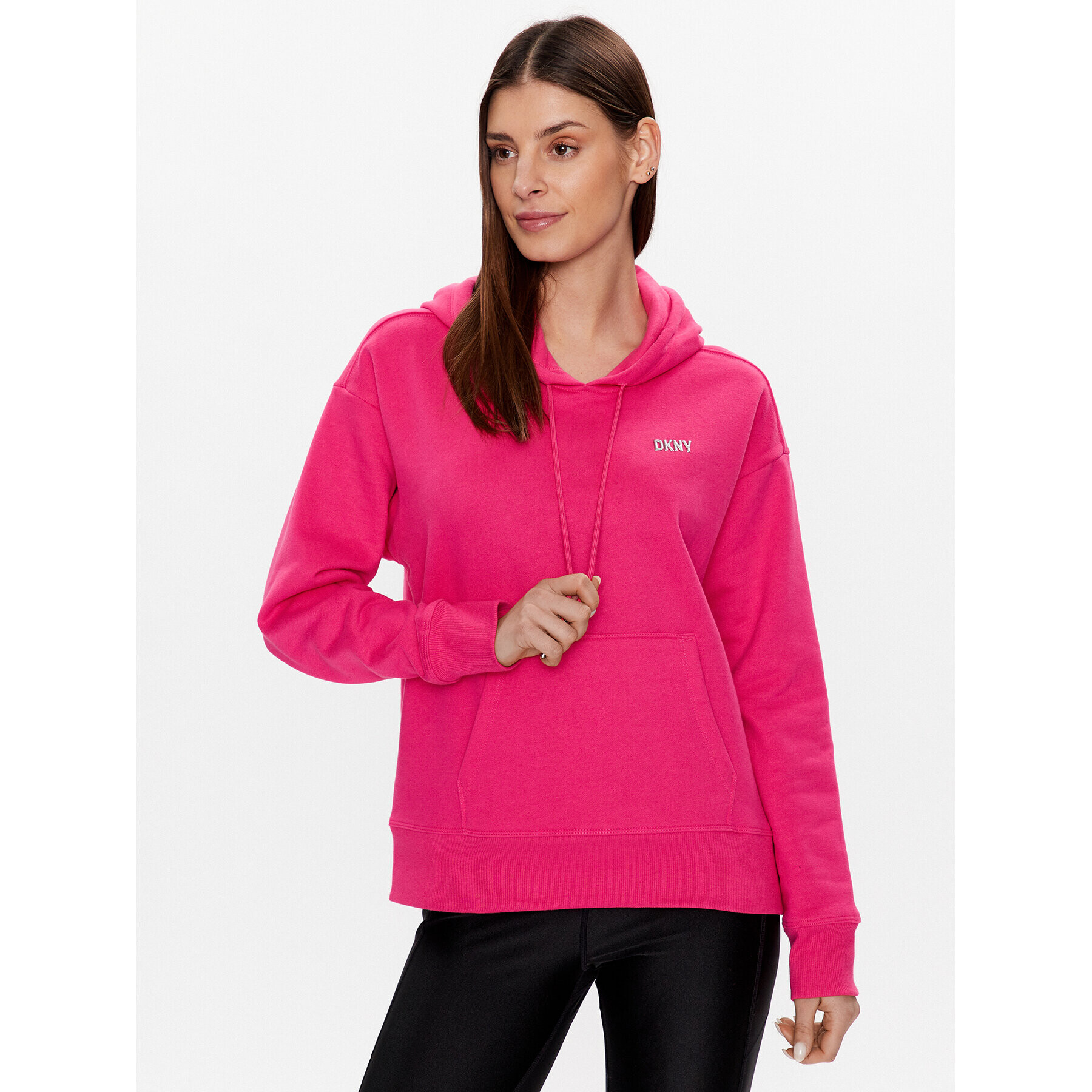 DKNY Sport Mikina DP2T9057 Růžová Classic Fit - Pepit.cz