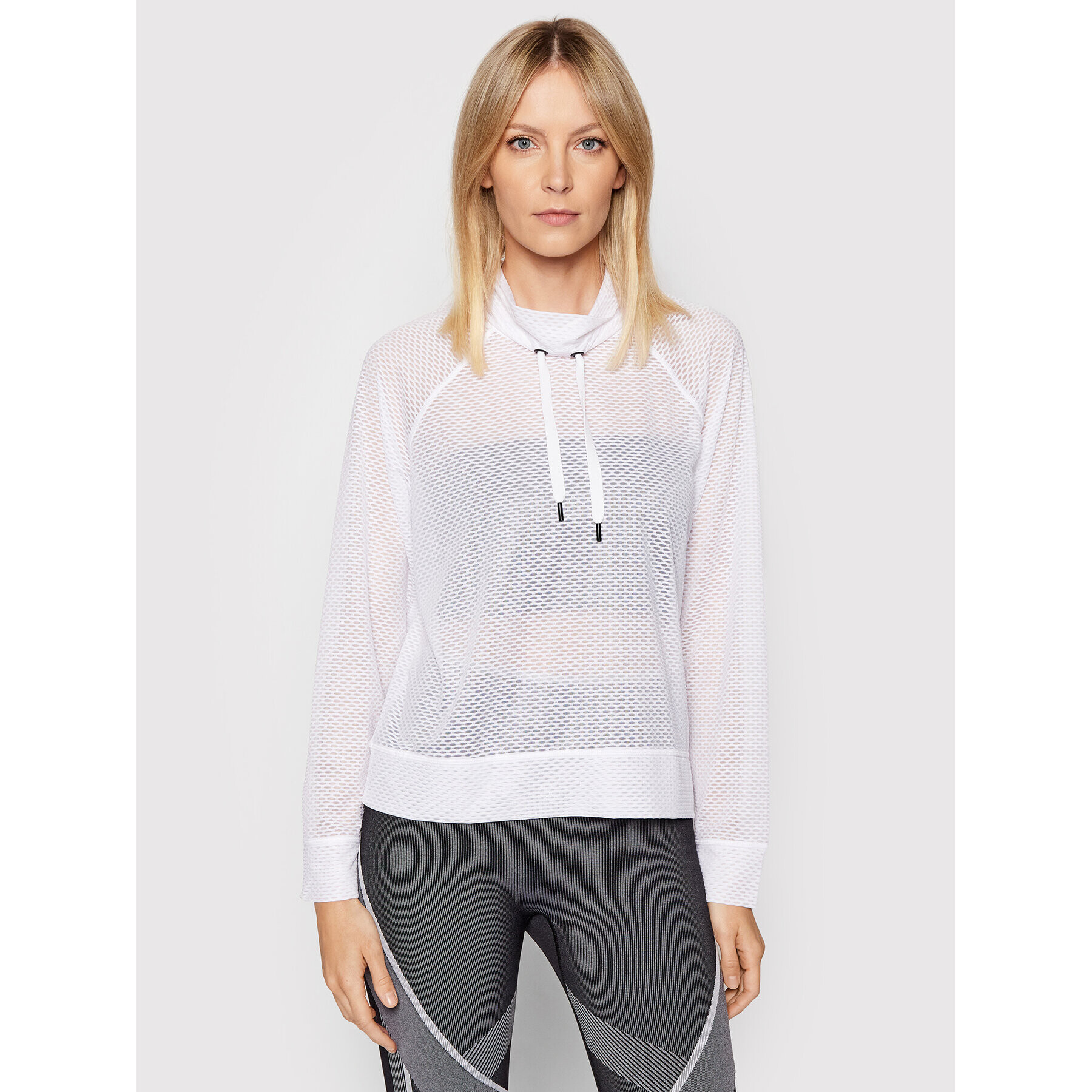 DKNY Sport Mikina DP9T6457 Bílá Regular Fit - Pepit.cz