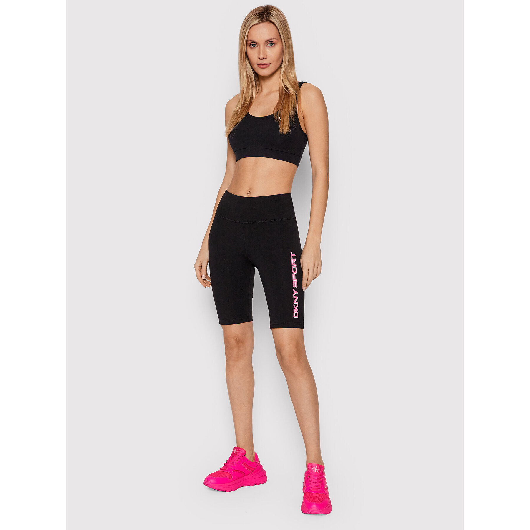 DKNY Sport Sportovní kraťasy DP1S4915 Černá Slim Fit - Pepit.cz