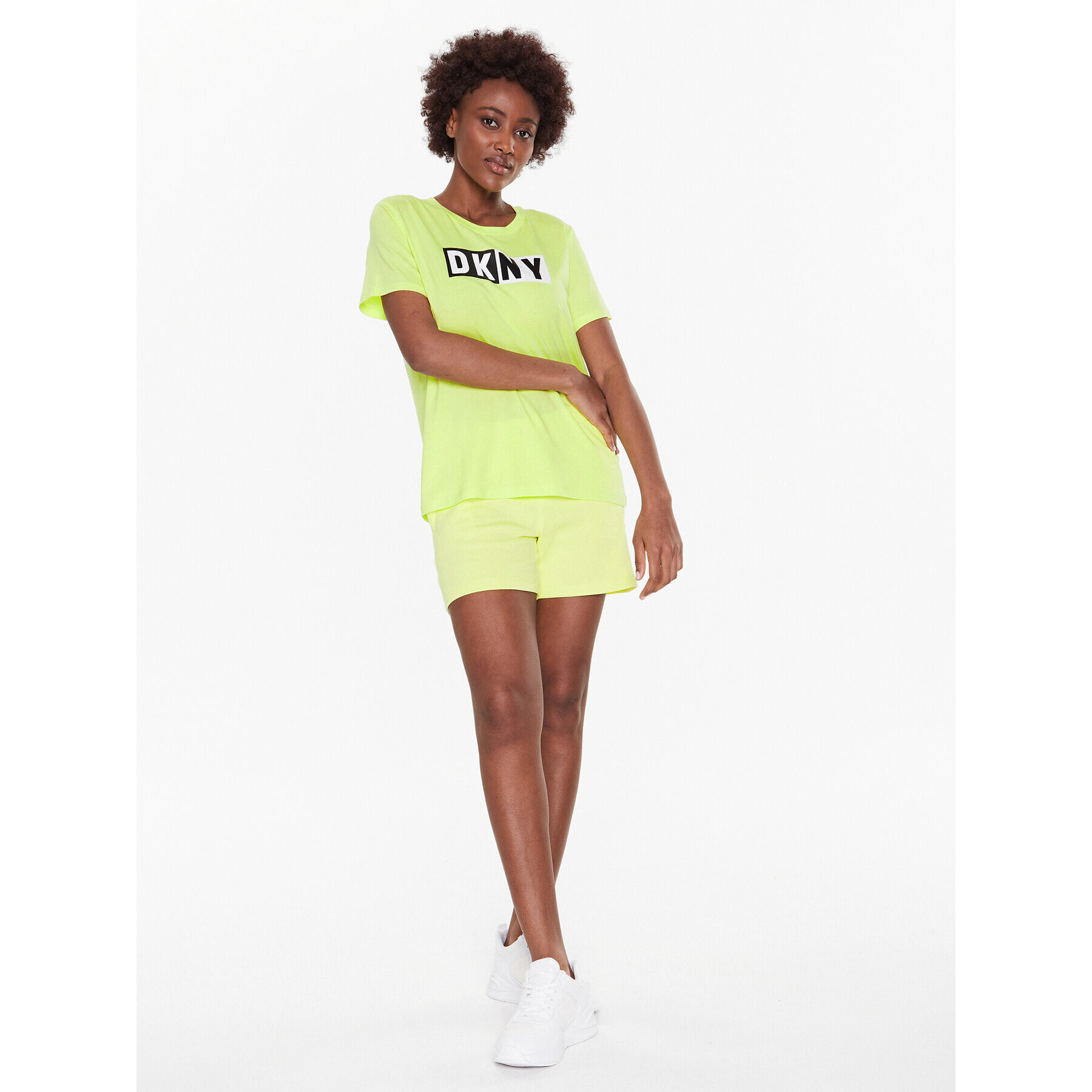 DKNY Sport Sportovní kraťasy DP2S4993 Žlutá Classic Fit - Pepit.cz