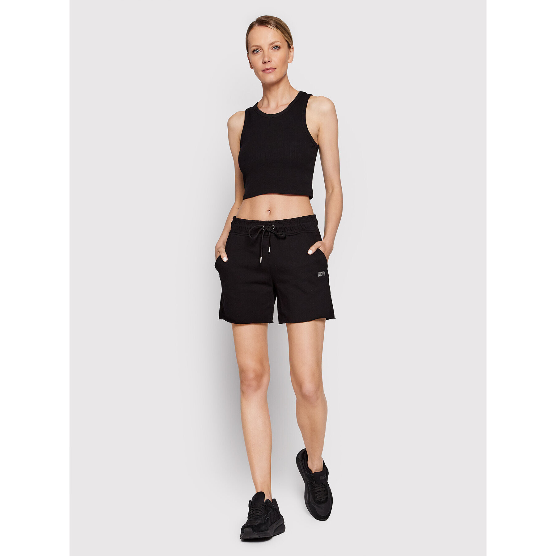 DKNY Sport Sportovní kraťasy DP2S5012 Černá Regular Fit - Pepit.cz