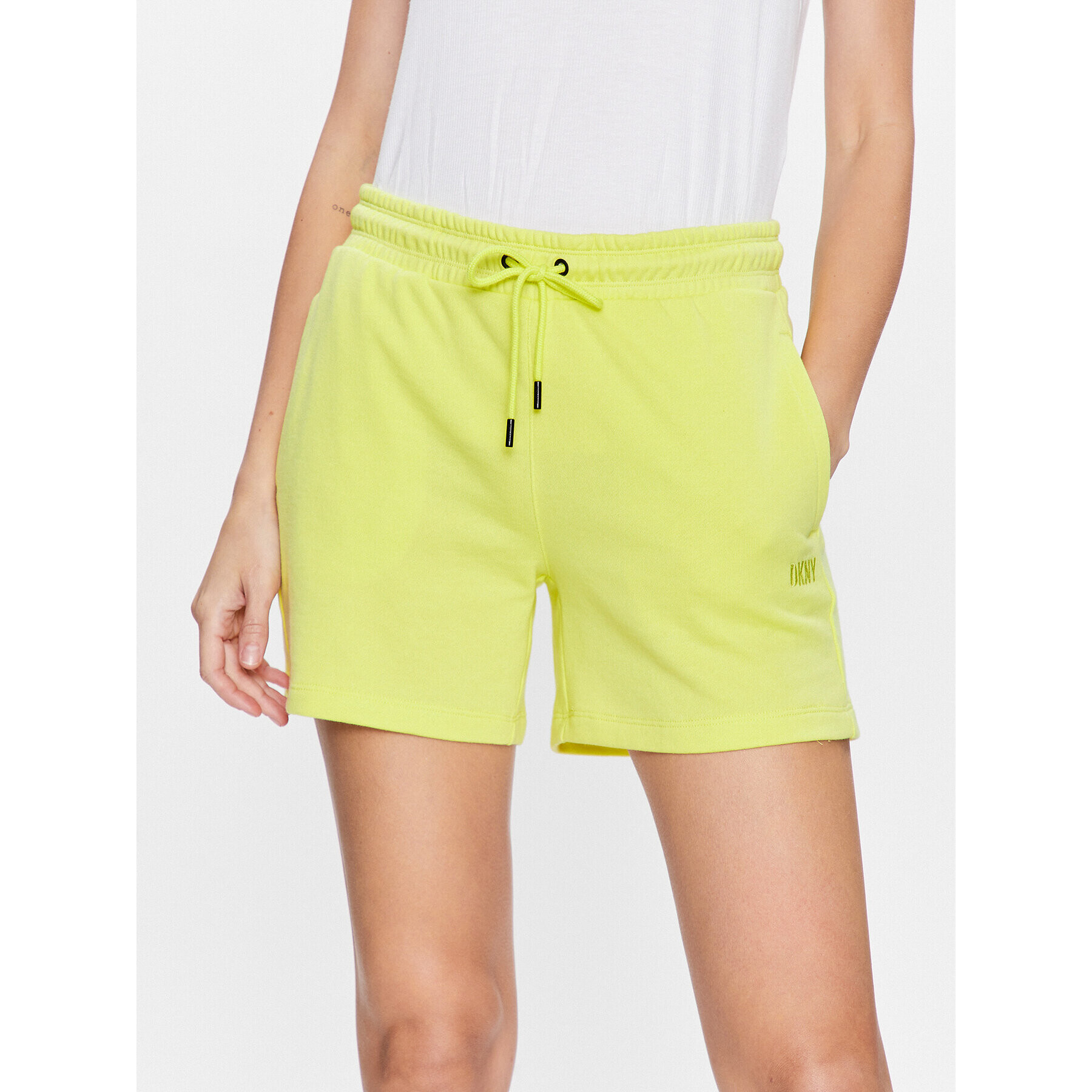 DKNY Sport Sportovní kraťasy DP3S4993 Zelená Classic Fit - Pepit.cz