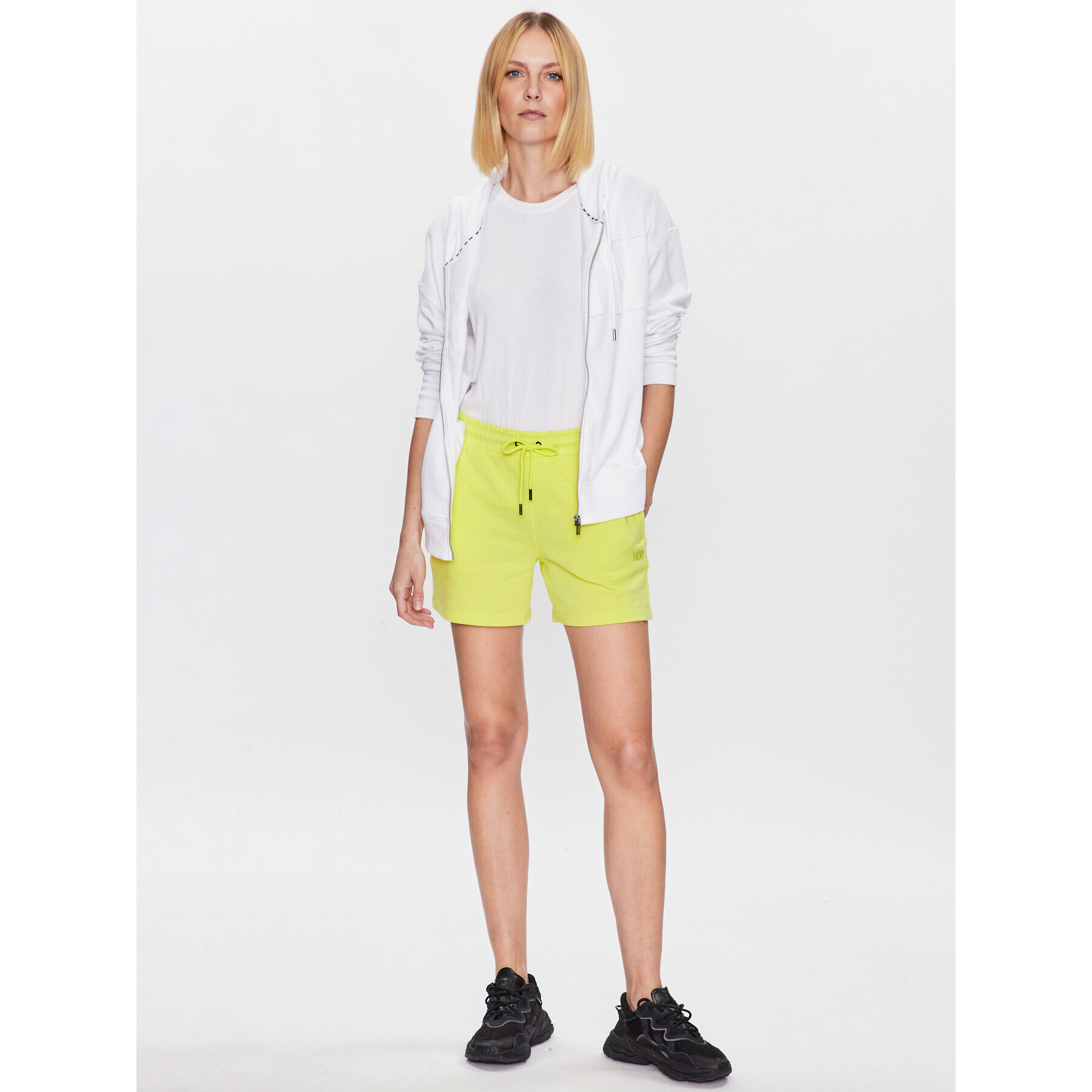 DKNY Sport Sportovní kraťasy DP3S4993 Zelená Classic Fit - Pepit.cz