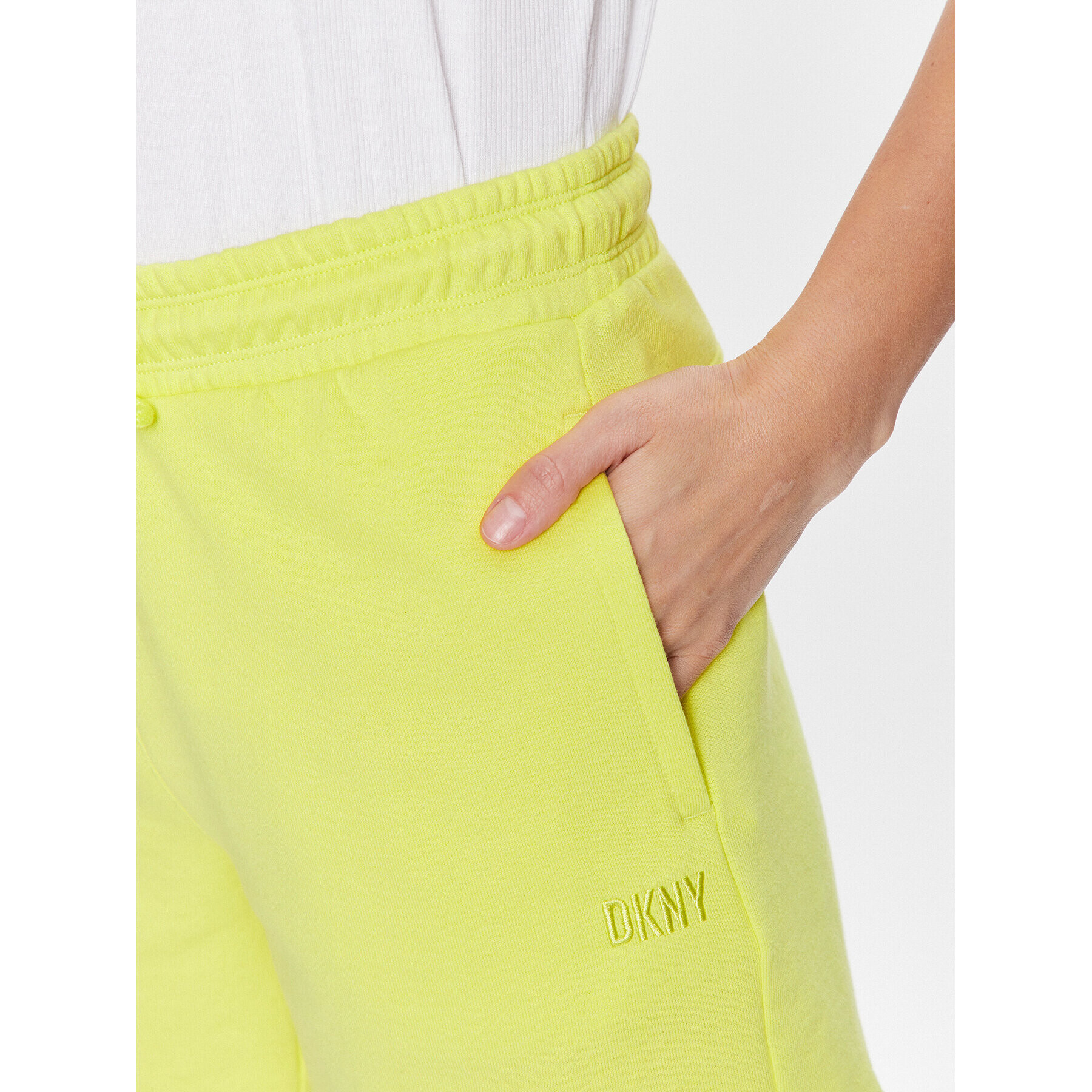 DKNY Sport Sportovní kraťasy DP3S4993 Zelená Classic Fit - Pepit.cz